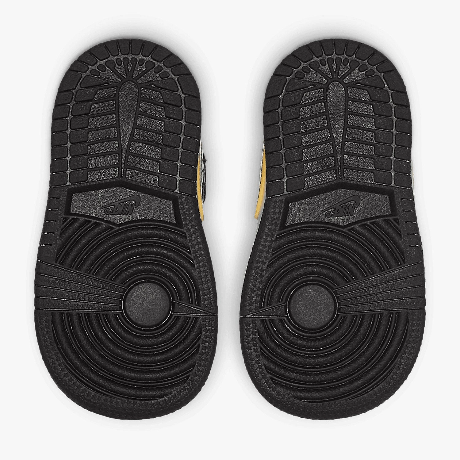 White Bridal Sneakers Kid's  Air Jordan 1 Mid SE Patent "Black Gold" Toddlers