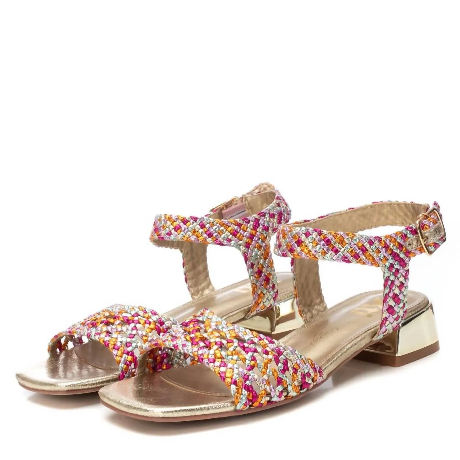 Yucatan Sandals Women's Low Heel Sandals In Fuchsia