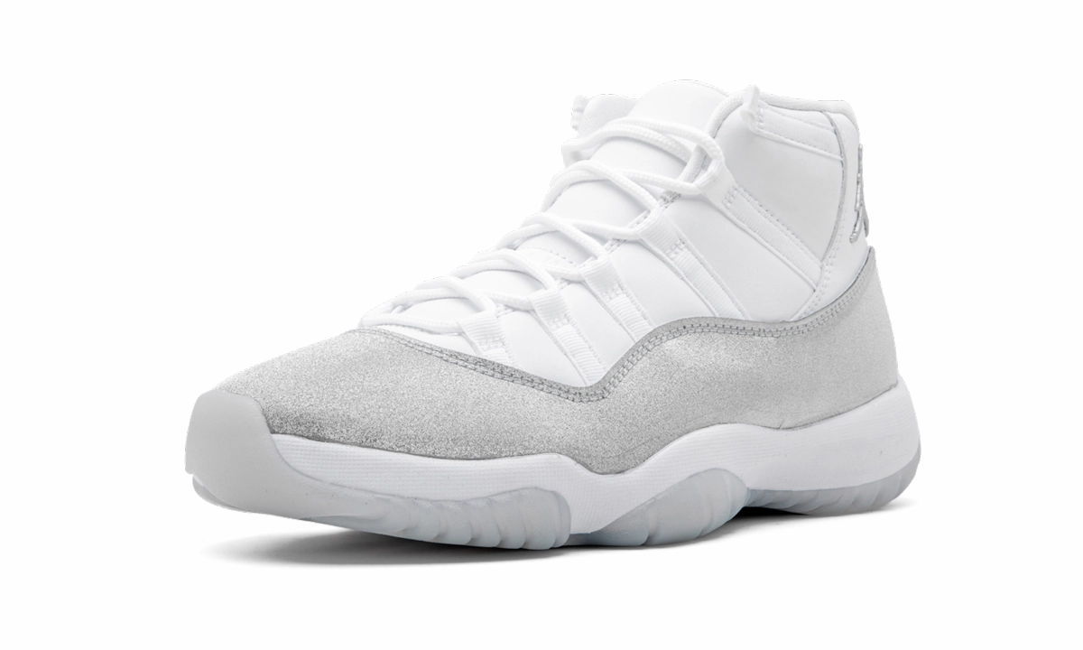 AIR JORDAN 11 RETRO WMNS "METALLIC SILVER" Casual Shoes For High Arches