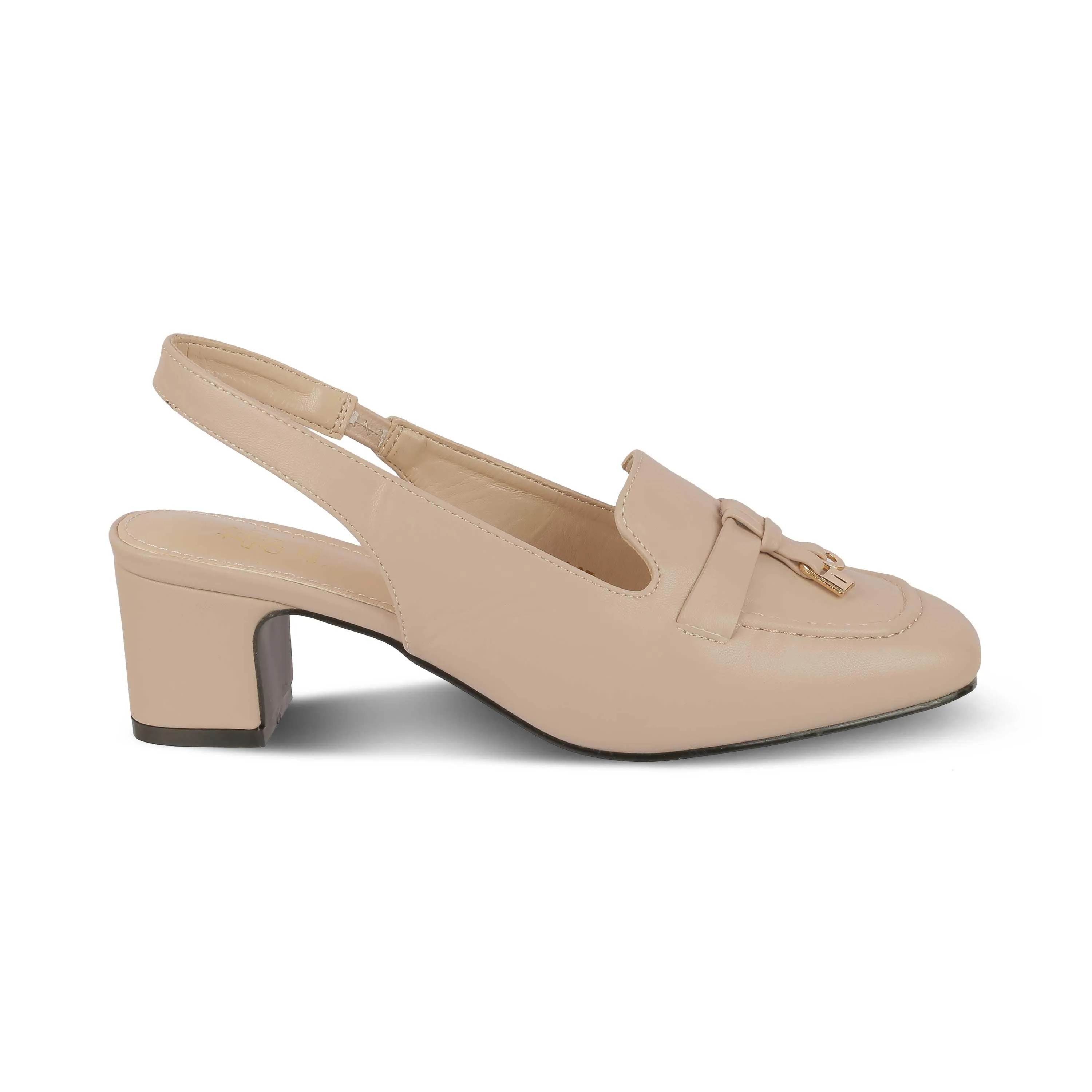 Sandals Size 12 Tresmode Niso Beige Women's Dress Slingback Block Heel Sandals