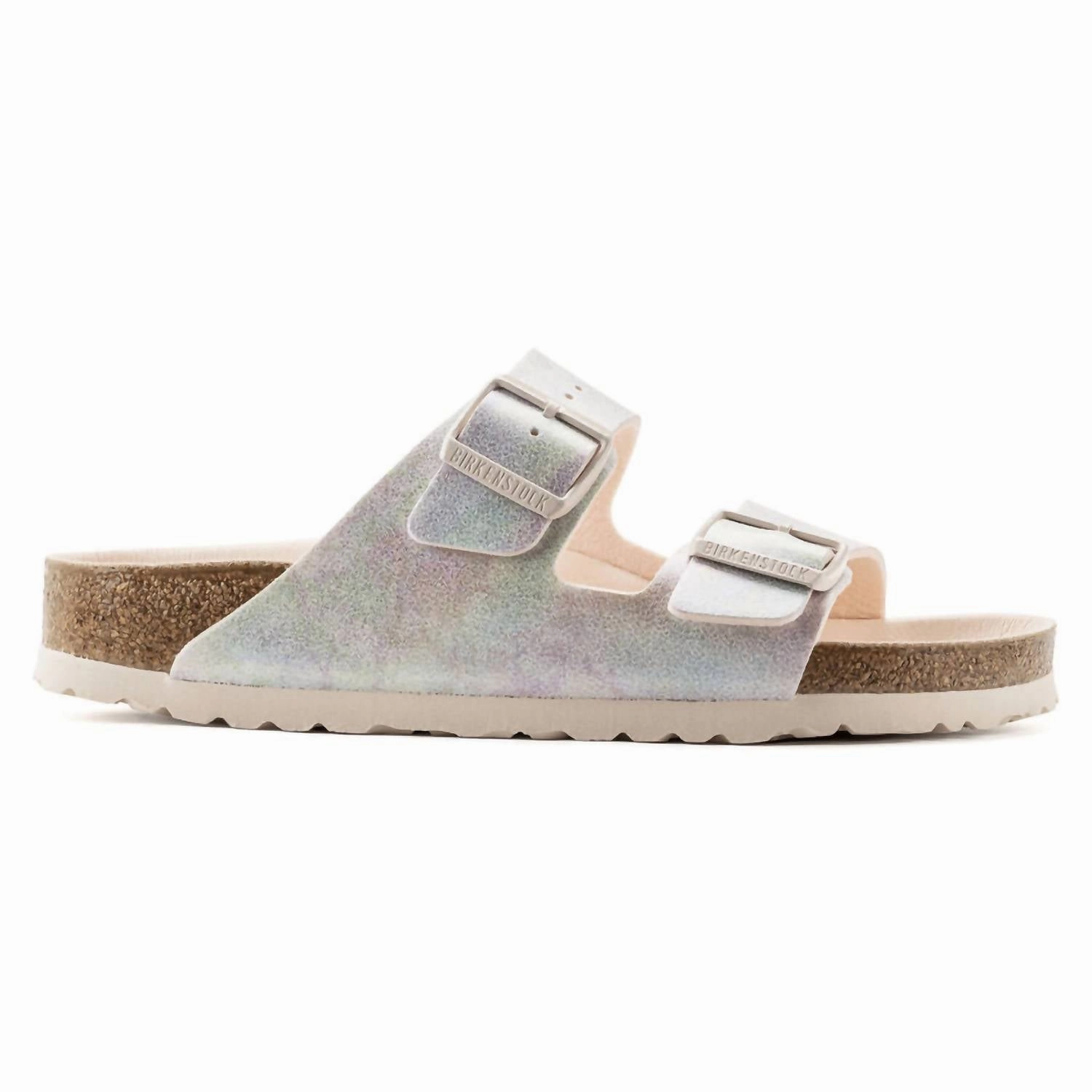 Wide Wedge Sandals Women's Arizona Sandals In Iridescent Light Rose