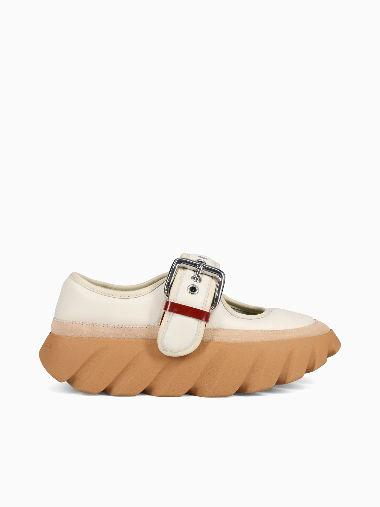 Doc Martens 8053 Leather Platform Casual Shoes Tura Maya Ivory Leather