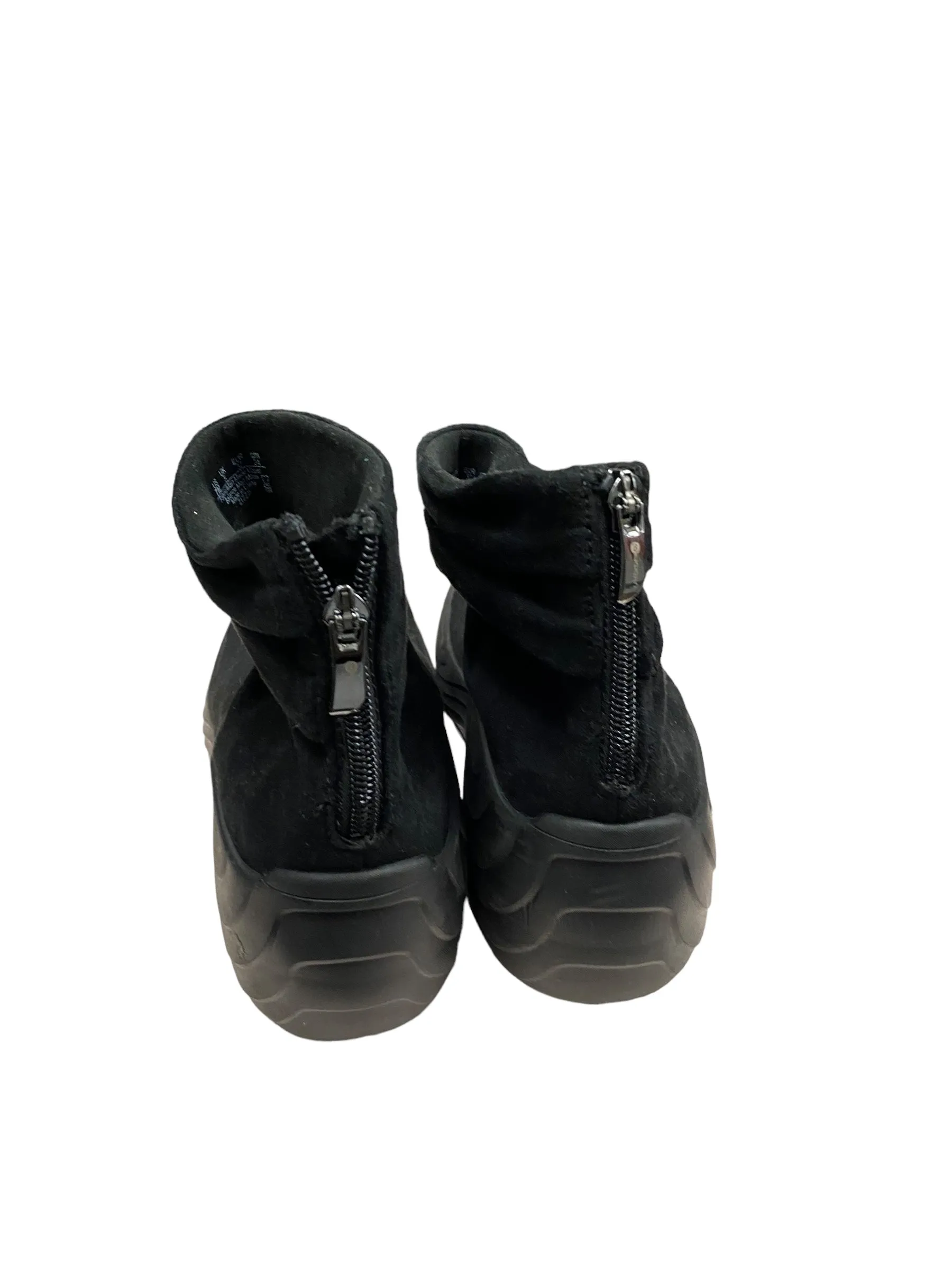 Boots Ankle Flats By Bzees In Black, Size: 7 Crotch High Boots