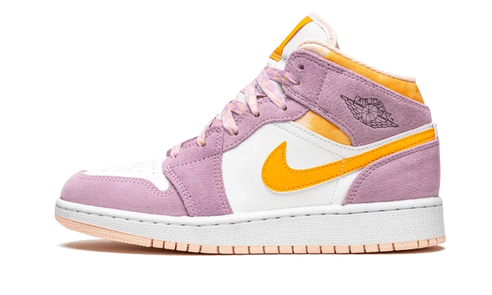 Air Jordan 1 Mid Arctic Pink Cat Sneakers