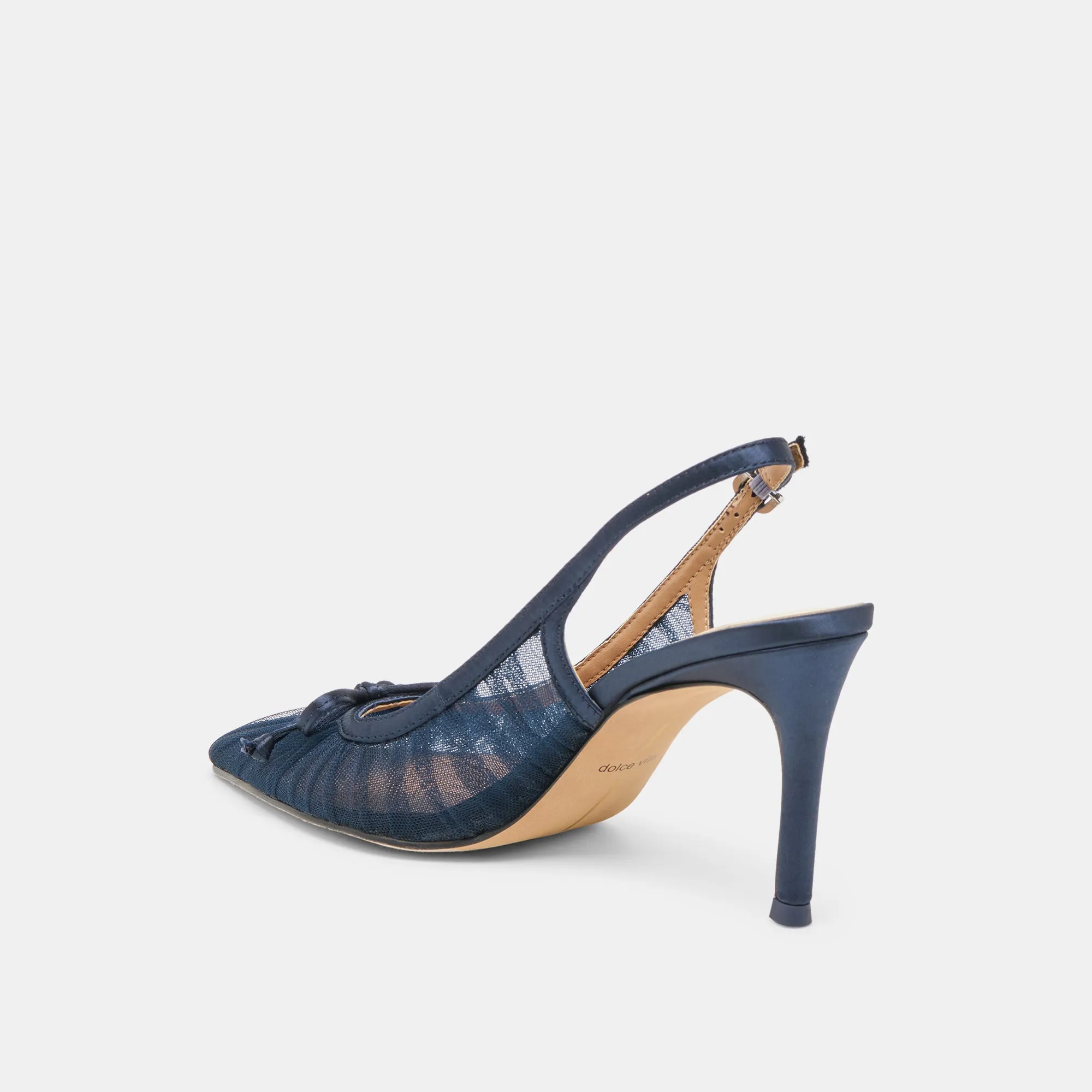 YELA HEELS NAVY TULLE Sneakers High Heels