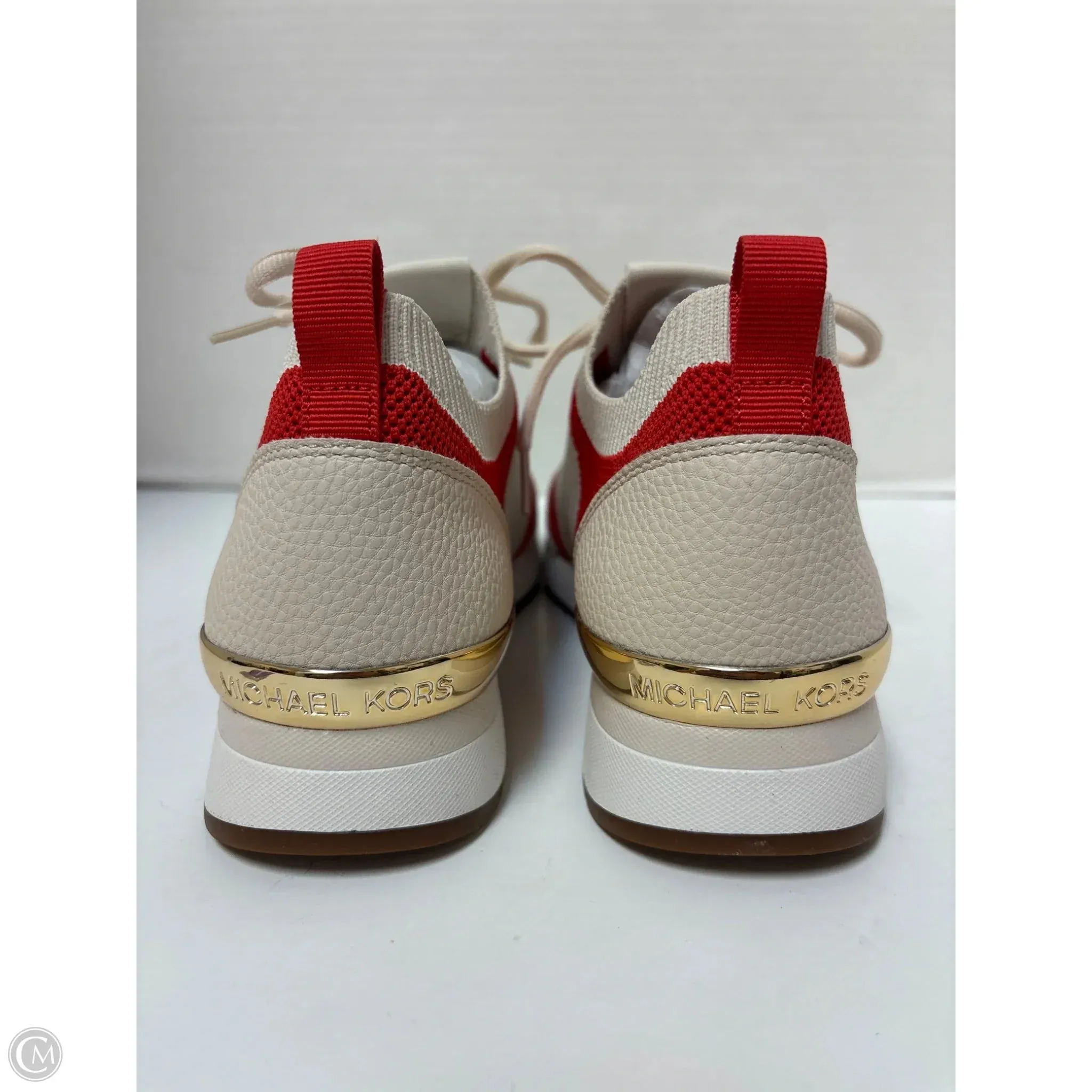 Magnolia Faye Leather Casual Slip-on Shoes Shoes Athletic By Michael By Michael Kors In Red, Size: 9