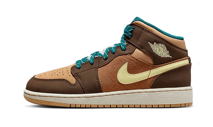 AirJordan 1 Mid Cacao Wow Pull On Sneakers