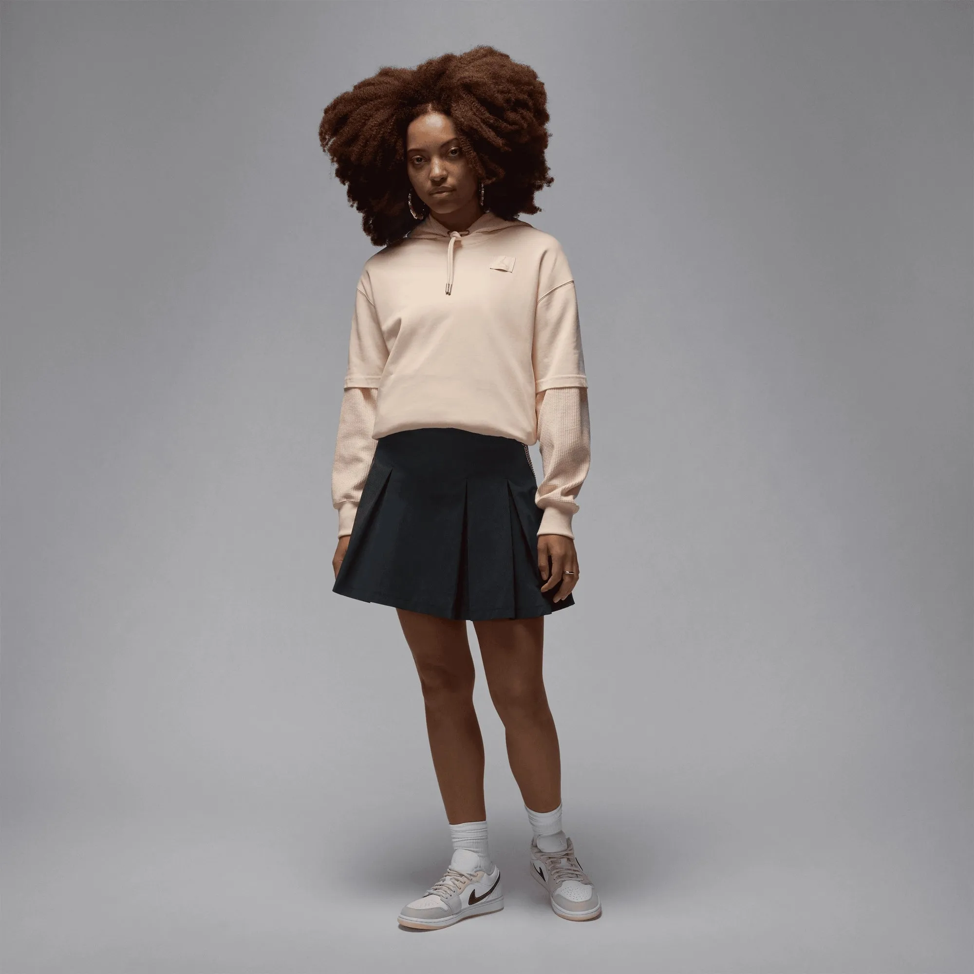 Women's Air Jordan 1 Low "Light Soft Pink" New Balance Sneakers Oxford