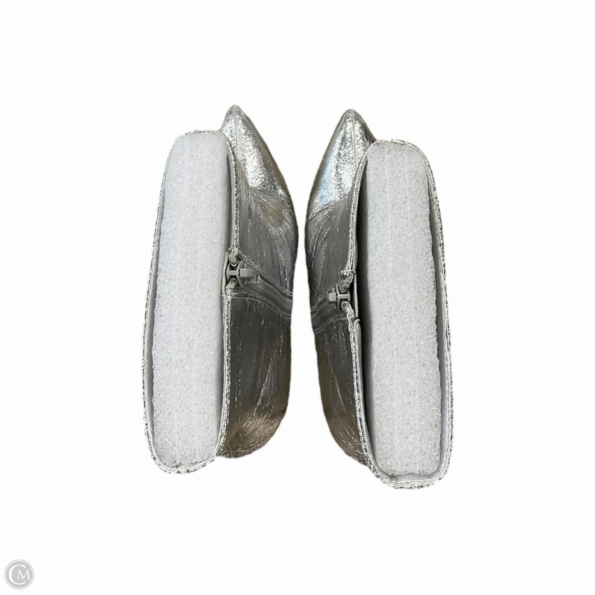 Boots Ankle Heels By Mia In Silver, Size: 8 Boots For Sale Men