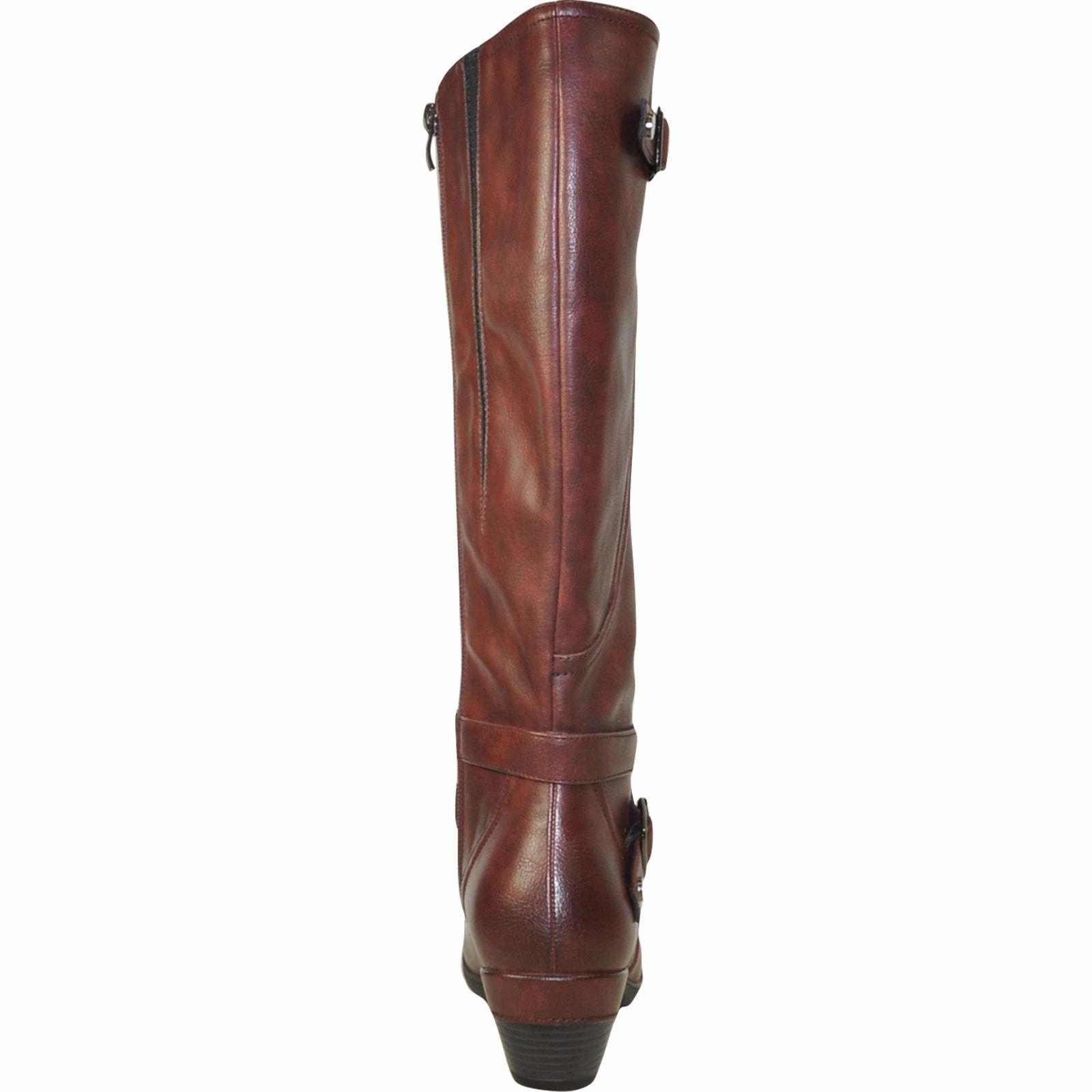 Boots With Spurs VANGELO Women Boot HF9423 Knee High Dress Boot Bordo Red