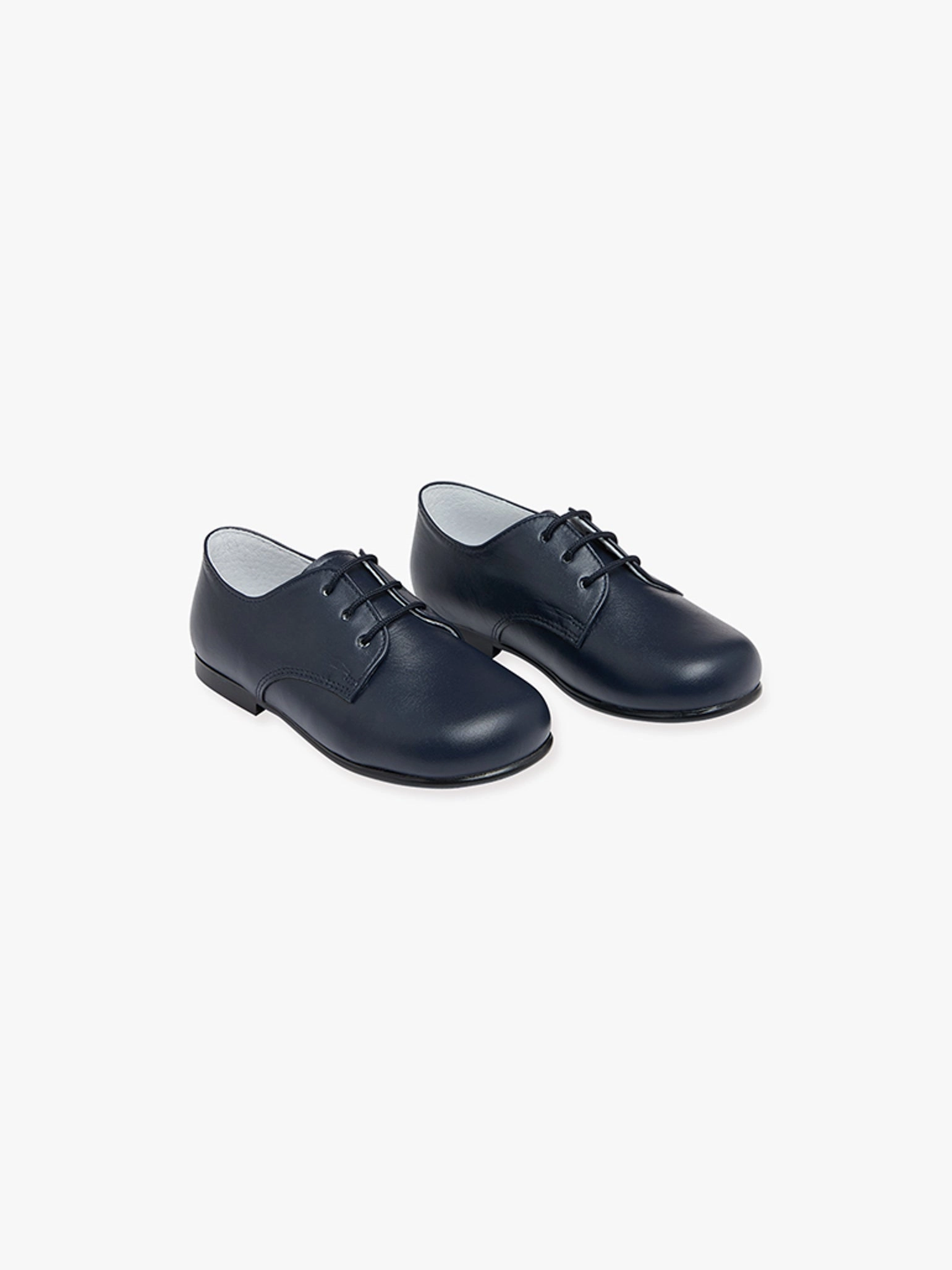 Navy Leather Toddler Inglesito Ceremony Shoes Casual Shoes With Flare Jeans