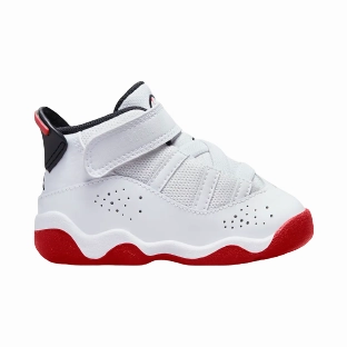 Kid's Jordan 6 Rings TD Shoes - White / Black / University Red Sneakers Macys