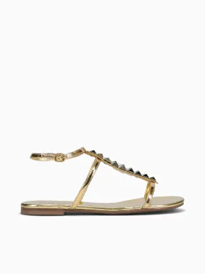 Tianna Gold Metal Bala Casual Shoes For Business
