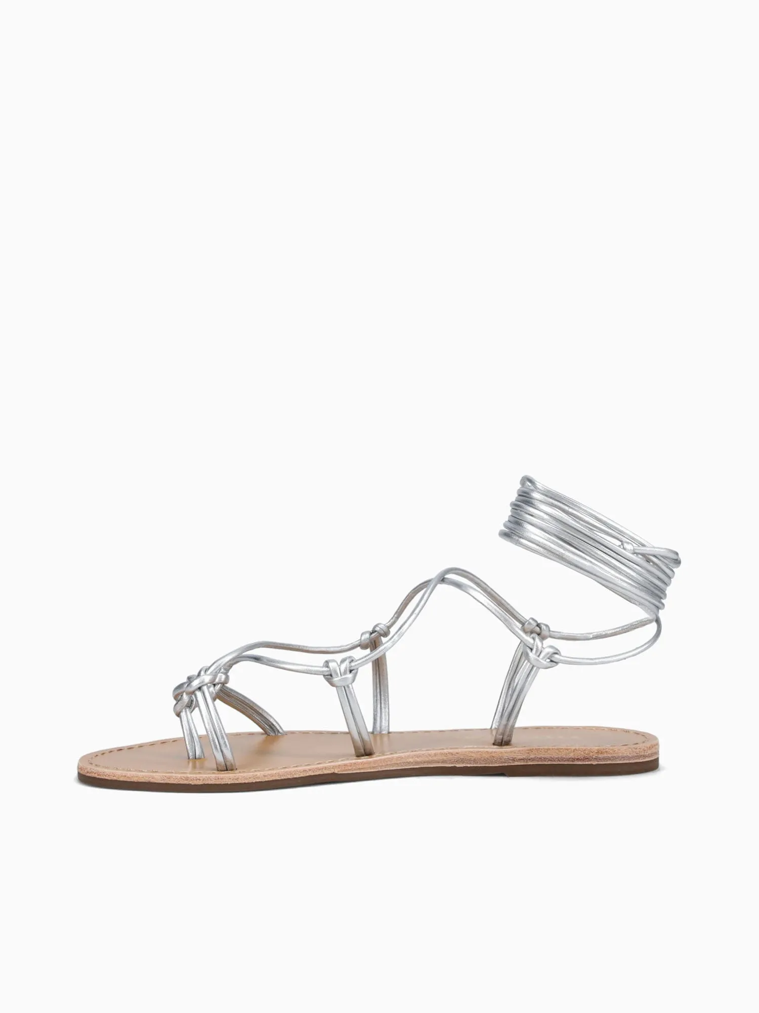 Rolete Silver Leather Comfortable Casual Leather Shoes