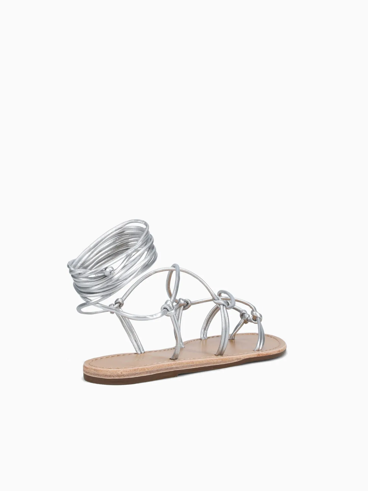 Rolete Silver Leather Boot Casual Shoes