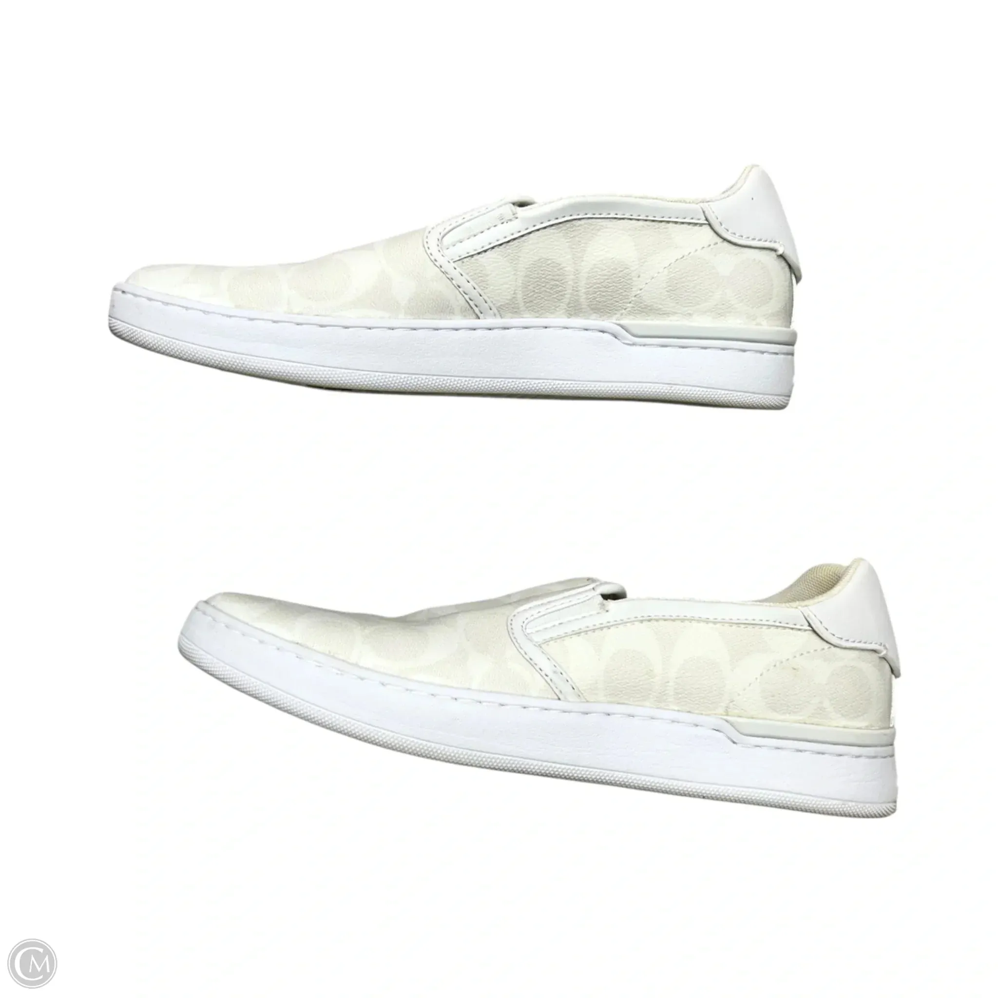 Shoes Designer By Coach In Ivory, Size: 11 Printed Casual Shoes