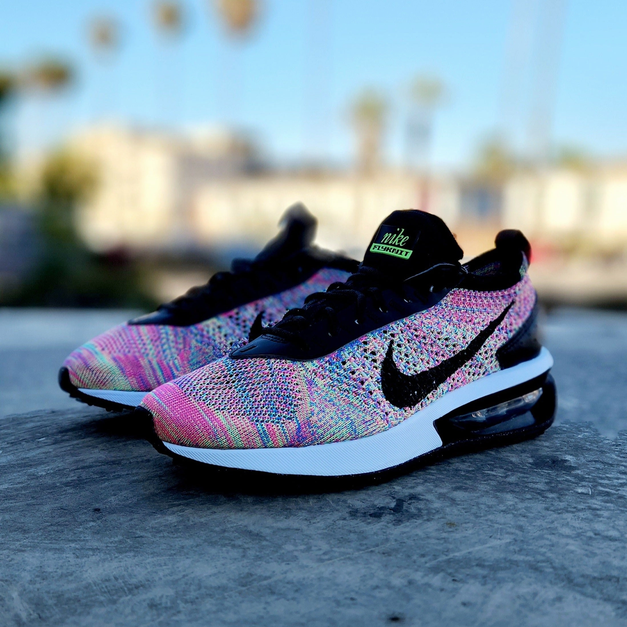 Women Nike Air Max Flyknit Racer Multi-Color Nike Fly Running Shoes