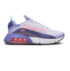 Nike Kid's Air Max 2090 SE Shoes - White / Dark Purple Dust / Light Thistle / Bright Mango Nike Flywire Basketball Shoes