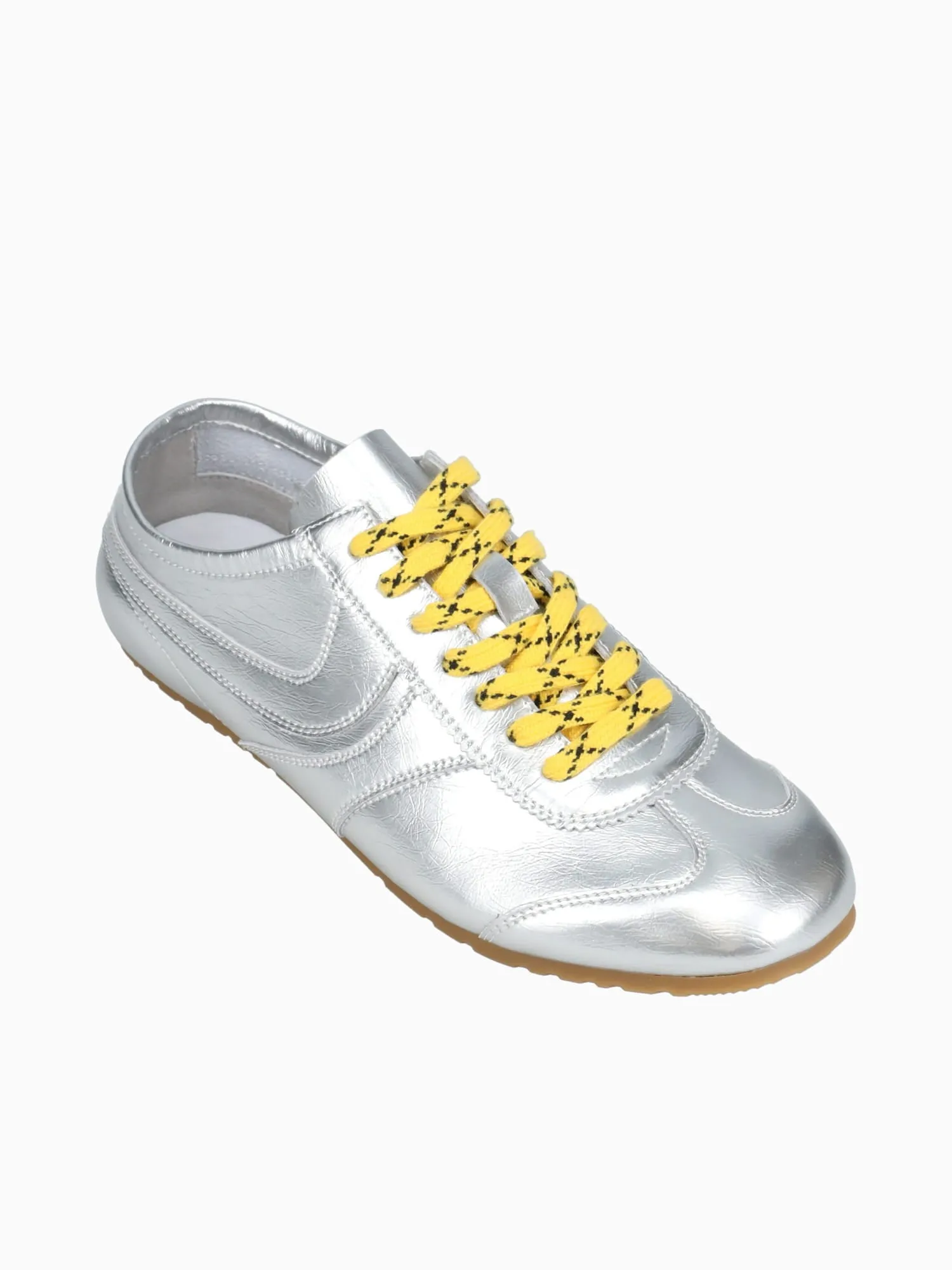 Dept Casual Shoes Becca Silver Action Leather