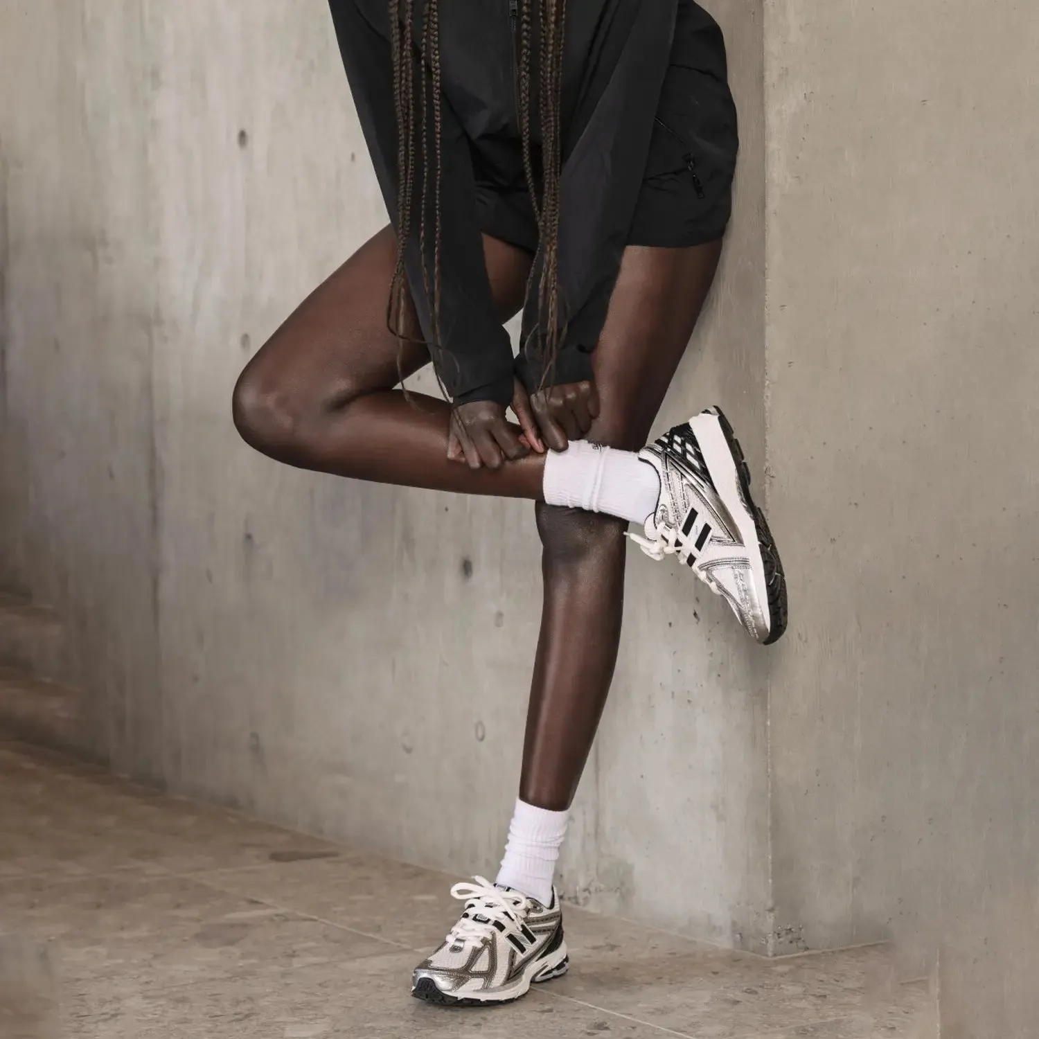 Double Wide Casual Shoes 1906R "Metallic Silver Gold"