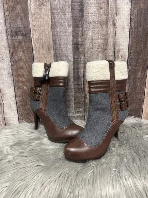 Boots Ankle Heels By Elle In Multi-colored, Size: 7.5 Combat Boots Fashion