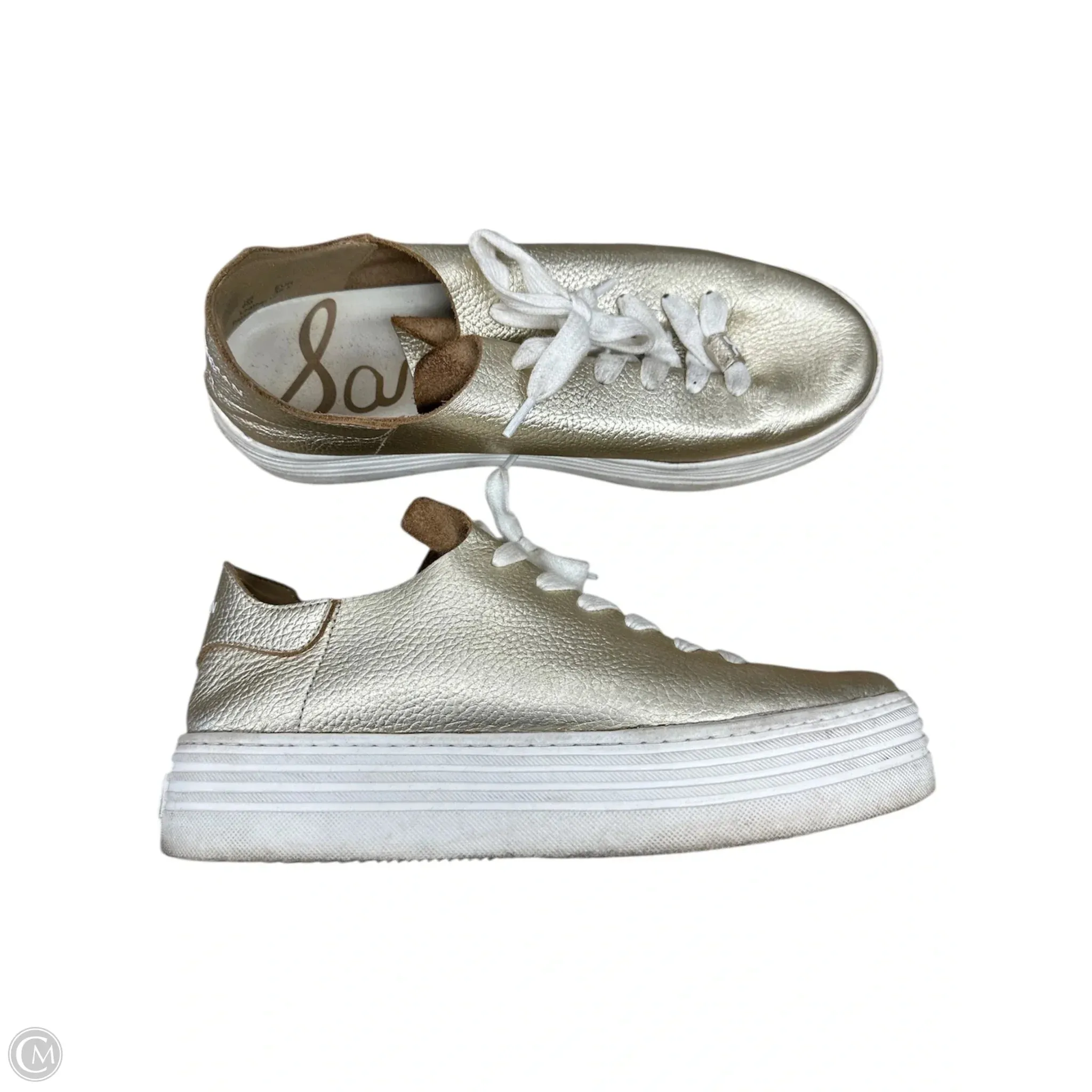 Shoes Sneakers Platform By Sam Edelman In Gold, Size: 8 Lightweight Casual Shoes