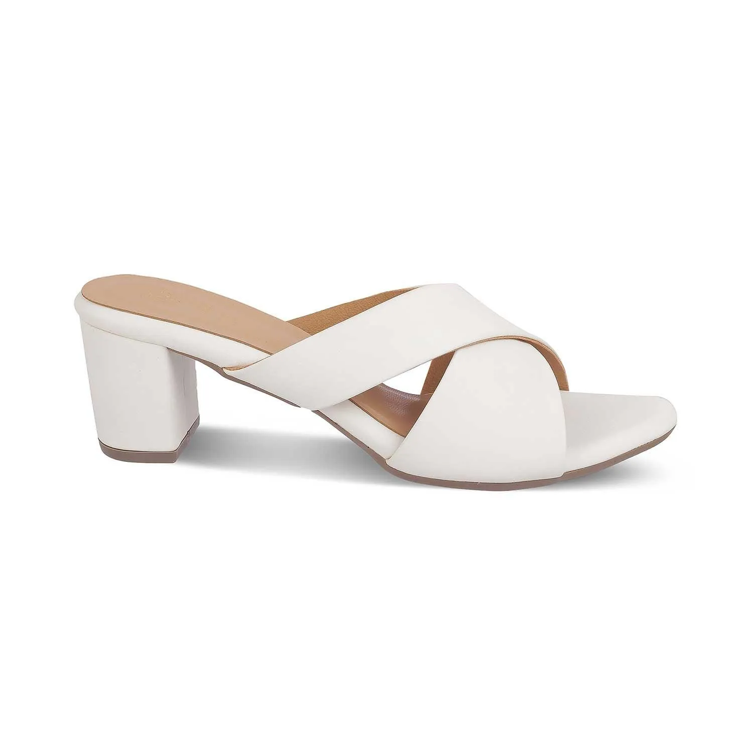 Vista Sandals The Lisburn White Women's Dress Block Heel Sandals Tresmode