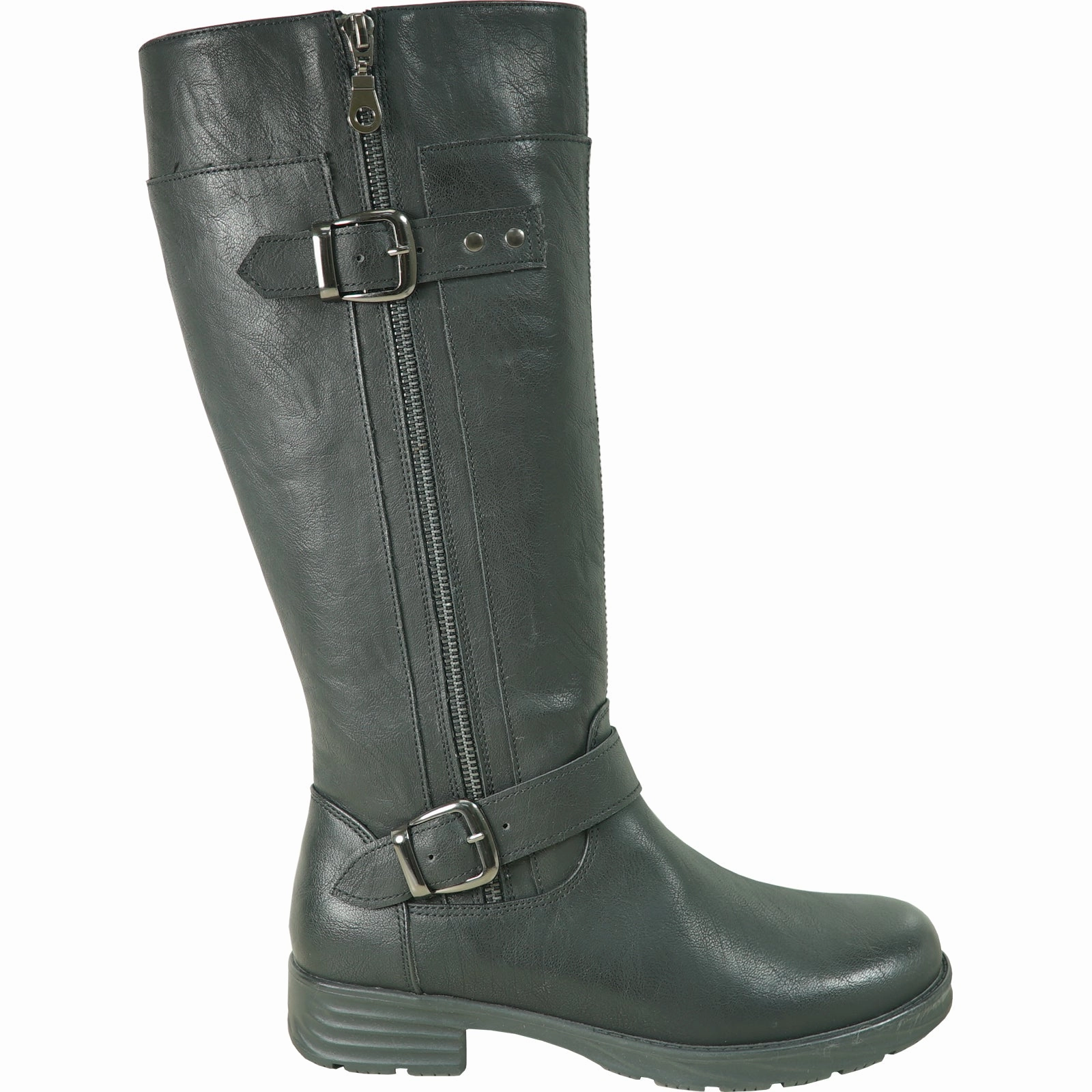 Black Furry Boots VANGELO Waterproof Women Boot HF1405 Knee High Casual Boot Black