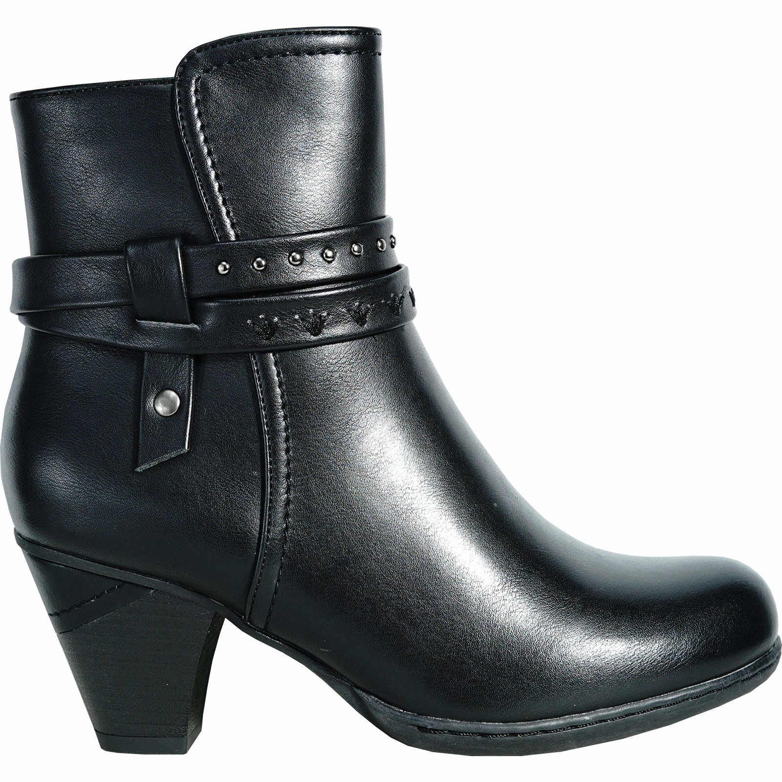 Lucchese Roper Boots VANGELO Women Boot HF5428 Ankle Dress Boot Black