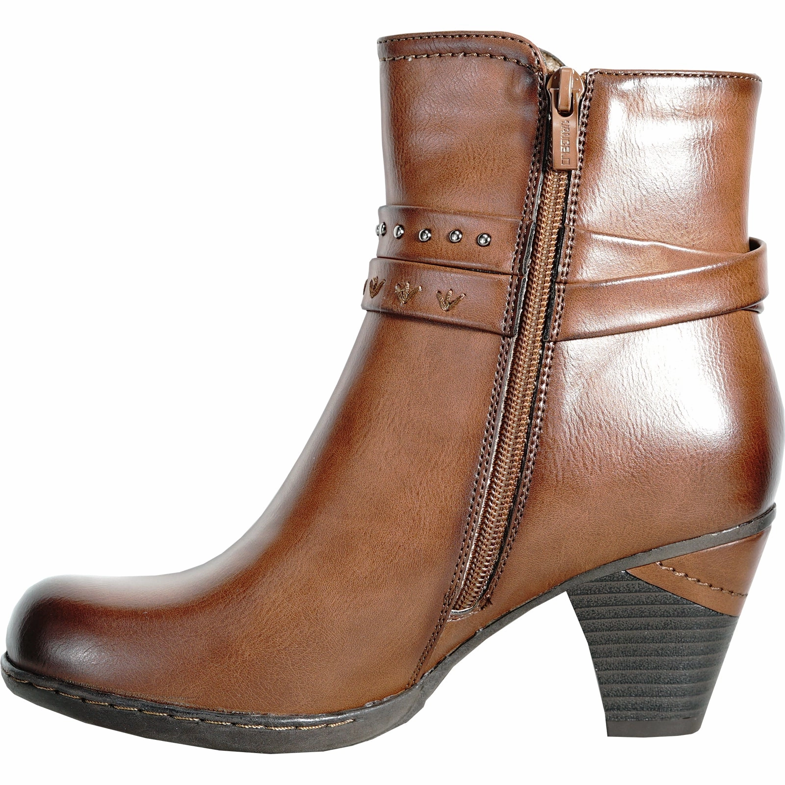 VANGELO Women Boot HF5428 Ankle Dress Boot BROWN Arctic Sport Muck Boots