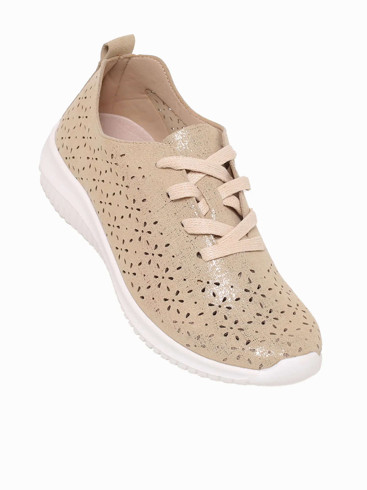 Venus Gold Metallic Puma Shoes Casual
