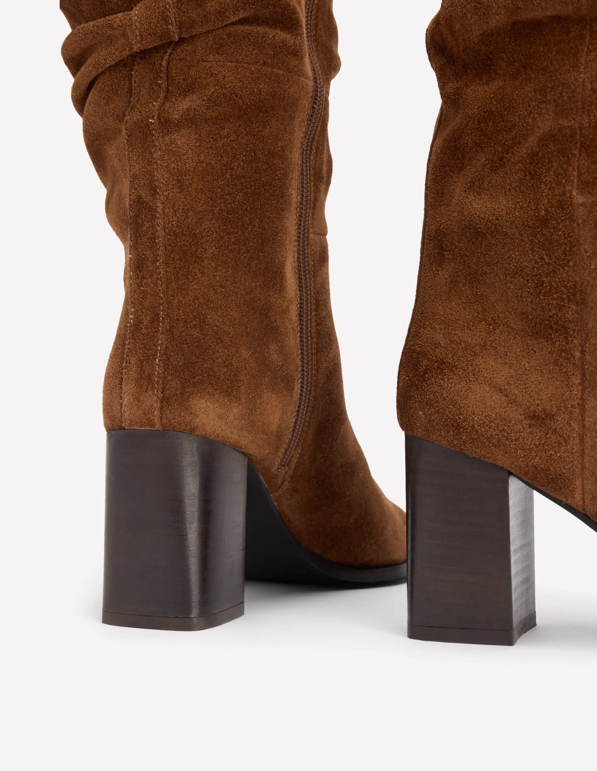 Vera Block Heel Point Boots-Tan Itasca Boots