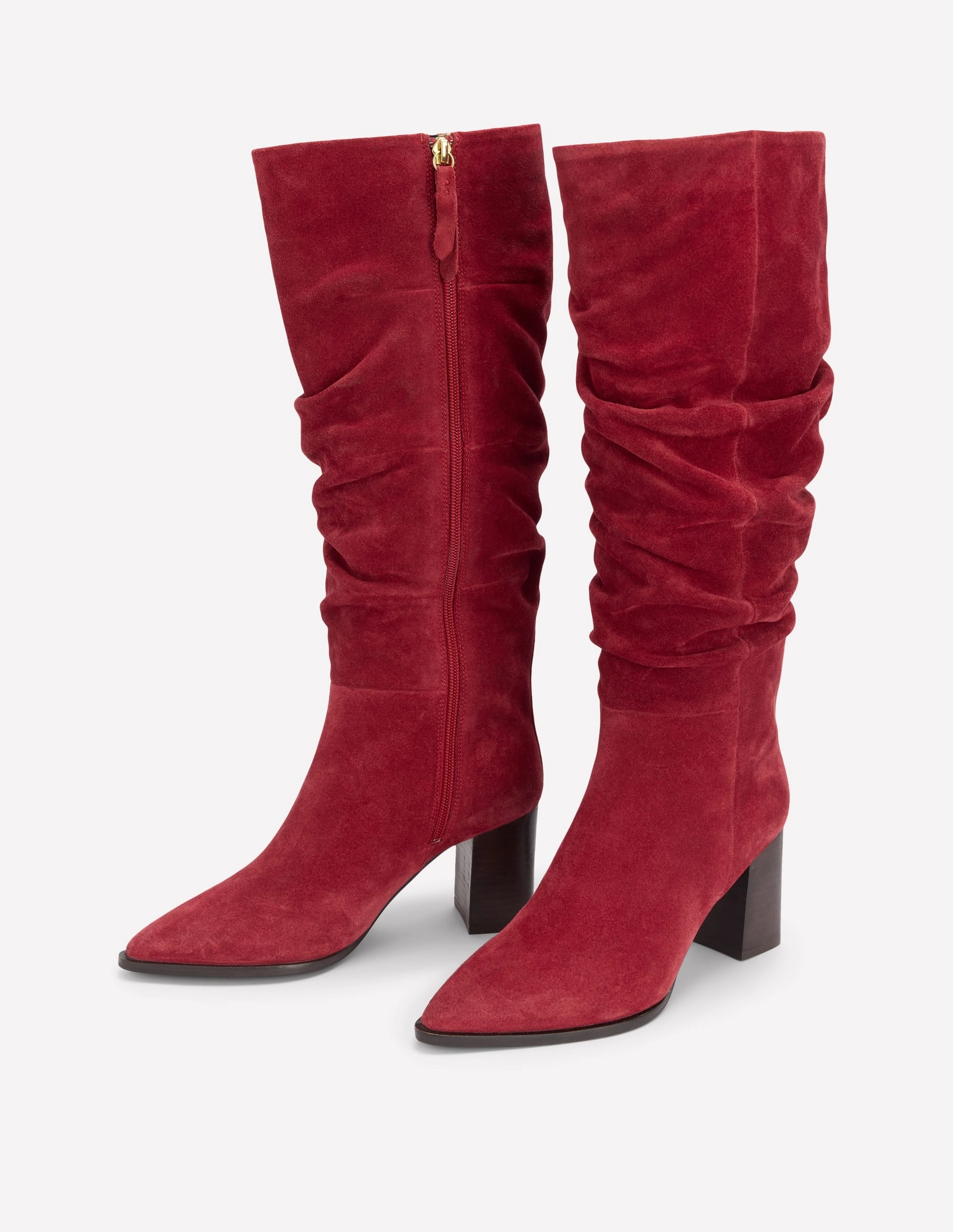 Vera Block Heel Point Boots-Red Cavalier Boots