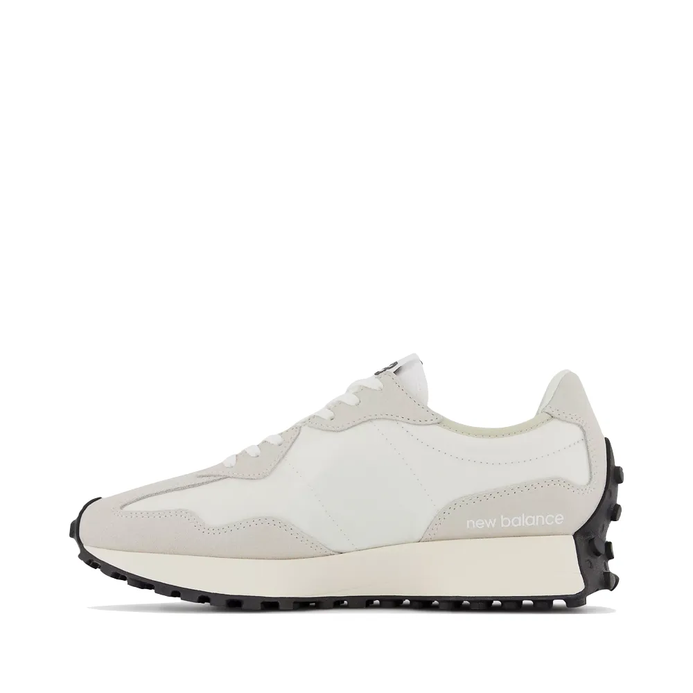 New Balance Donker Blauw New Balance Women's 327 Lifestyle Sneaker in Sea Salt with White and Black