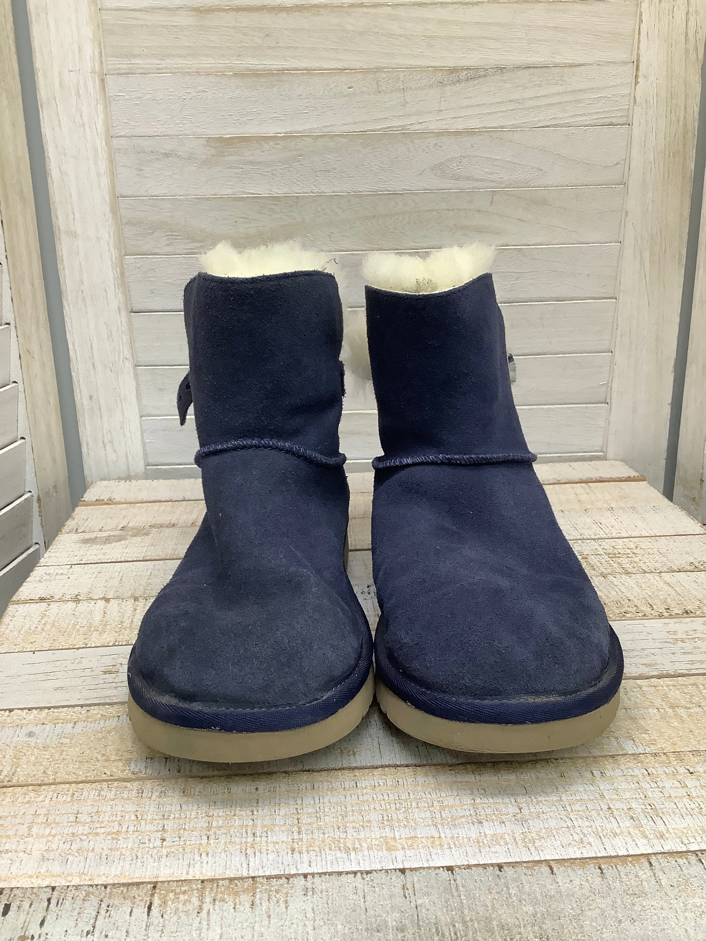 Boots Ankle Flats By Ugg In Blue, Size: 6 Zucca Boots