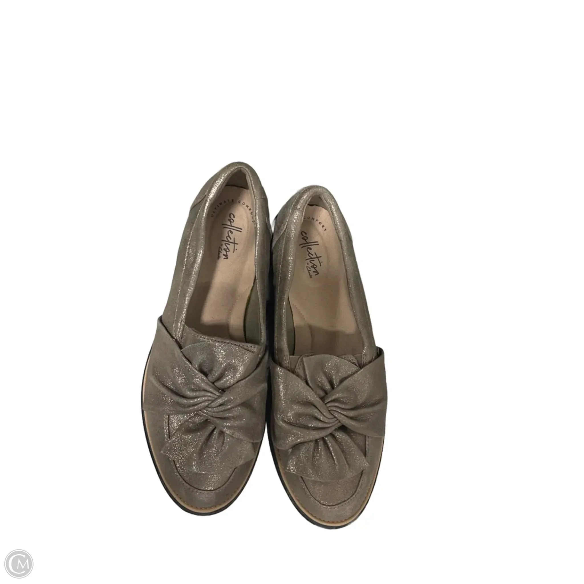 Shoes For Casual Trousers Shoes Flats By Clarks In Gold, Size: 8.5