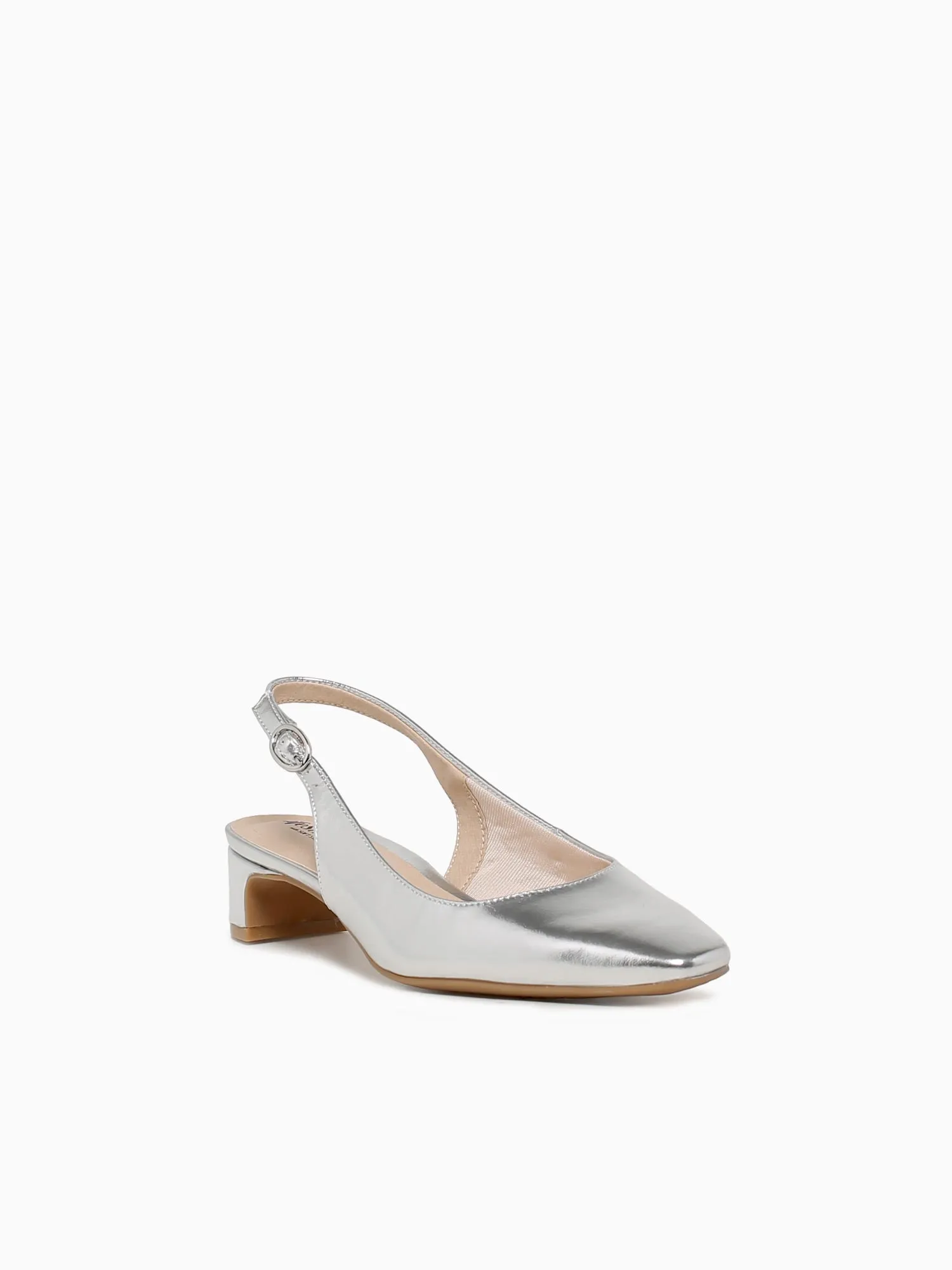 Lorena Silver Casual Shoes With Wide Toe Box