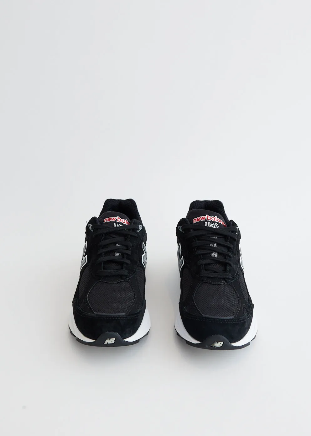 Red And Gray New Balance 9060 990v3 'Black' Sneakers