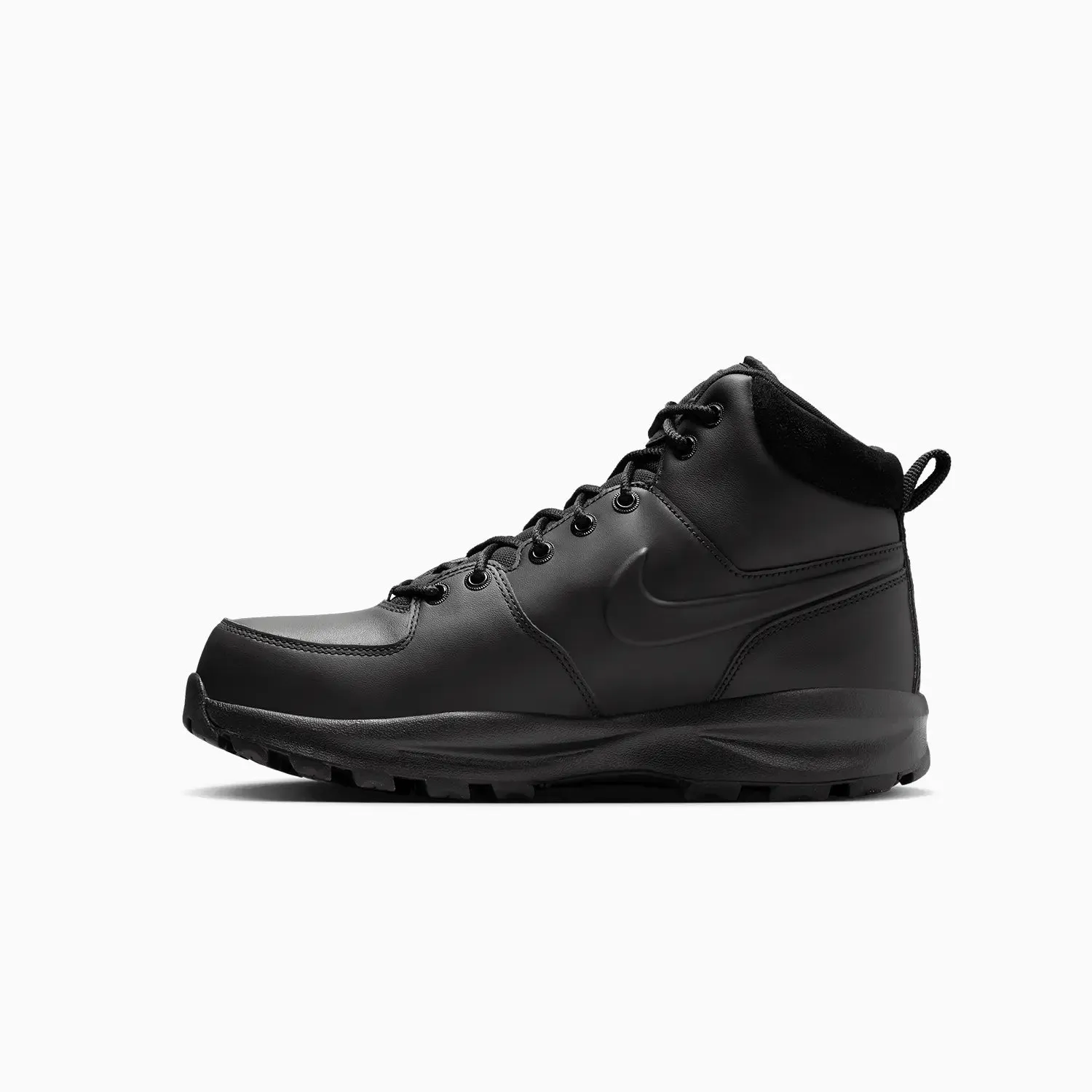 Chocolate Suede Boots Men's Manoa Leather Boot "Triple Black"