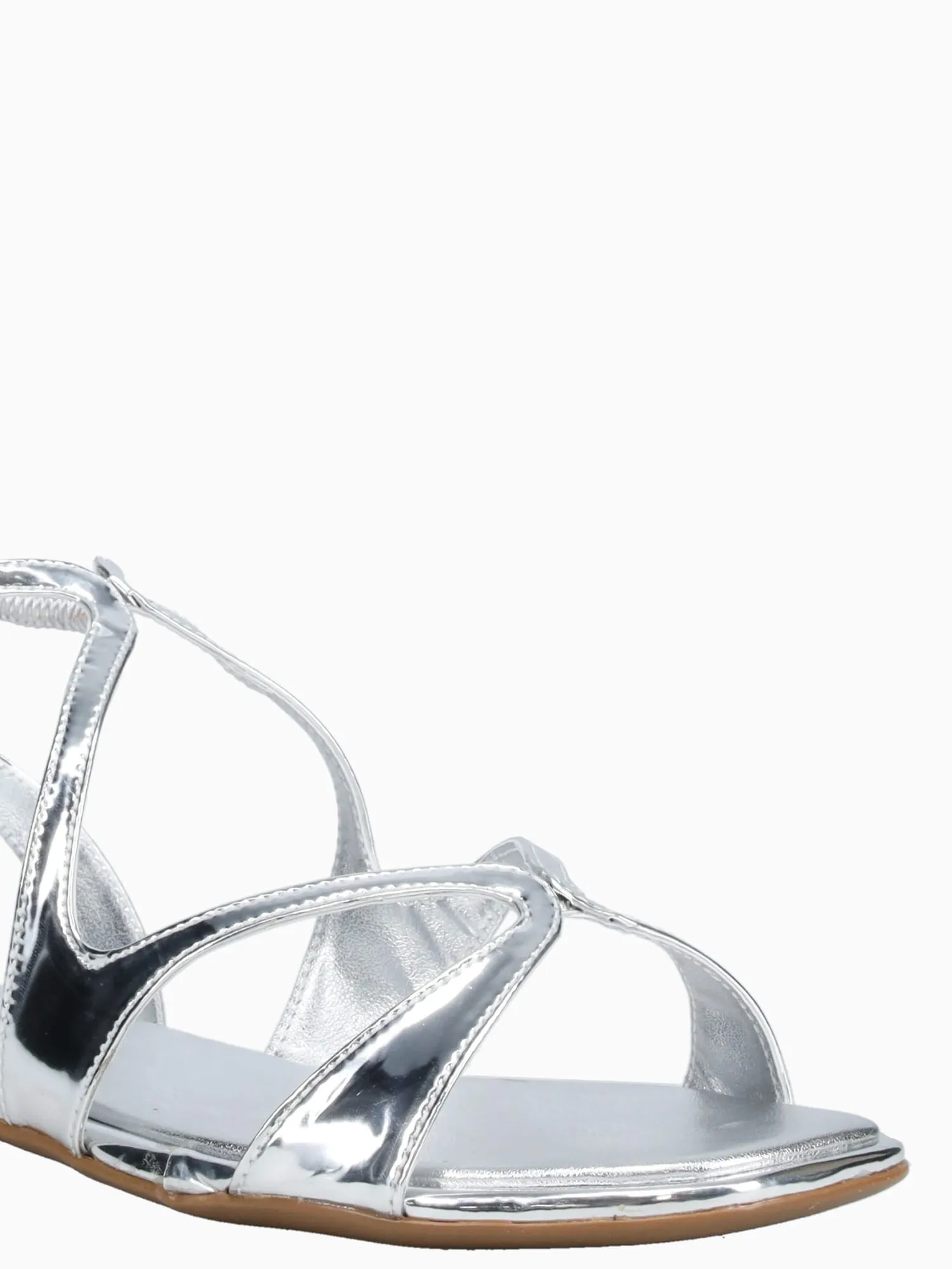 Raquel Silver Spechio Casual Big Size Shoes Online