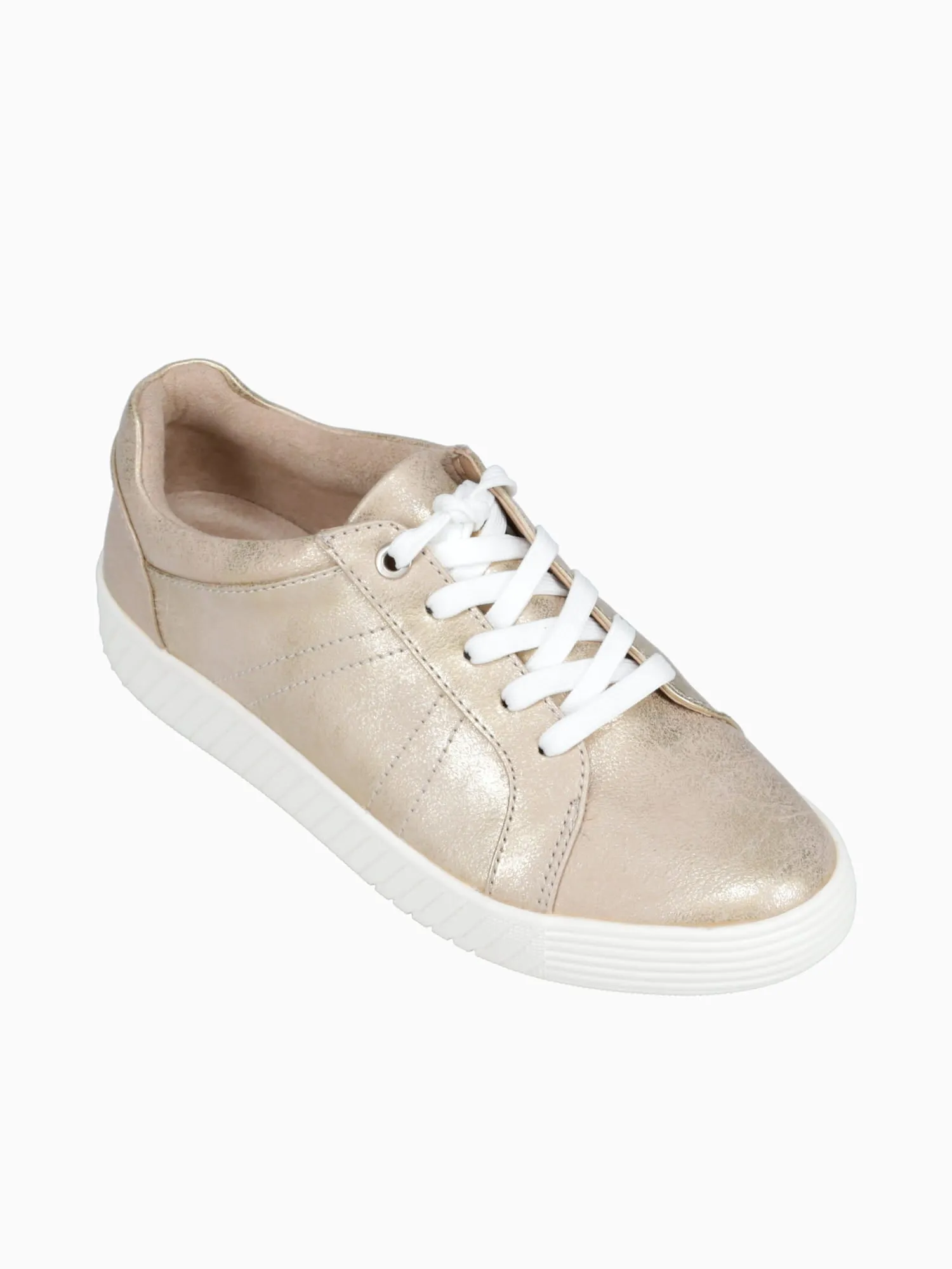 Neela Gold Clarks Round-toe Slip-on Casual Shoes