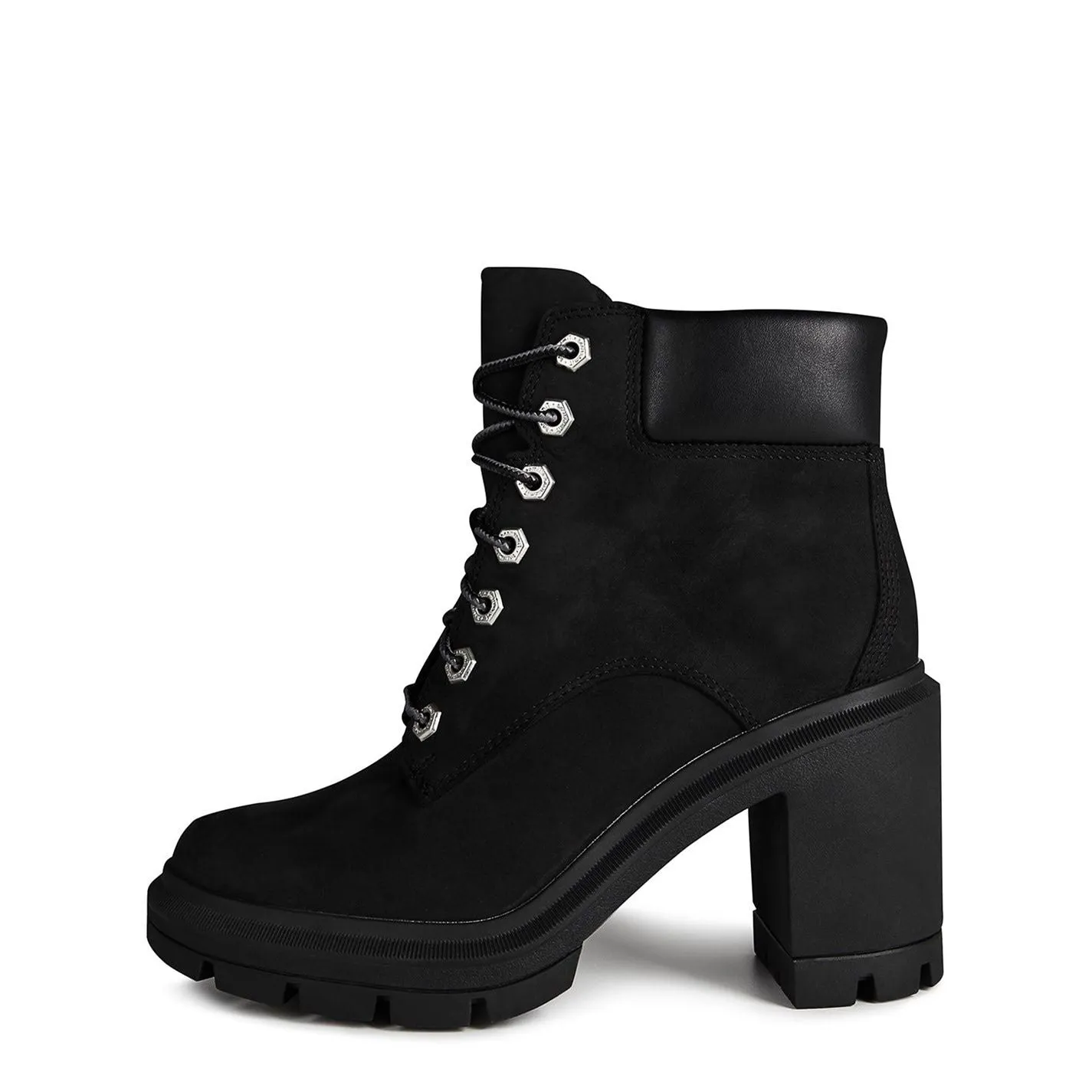 Gold Western Boots Timberland  Allington Lace-Up Heeled Boots Black Nubuck