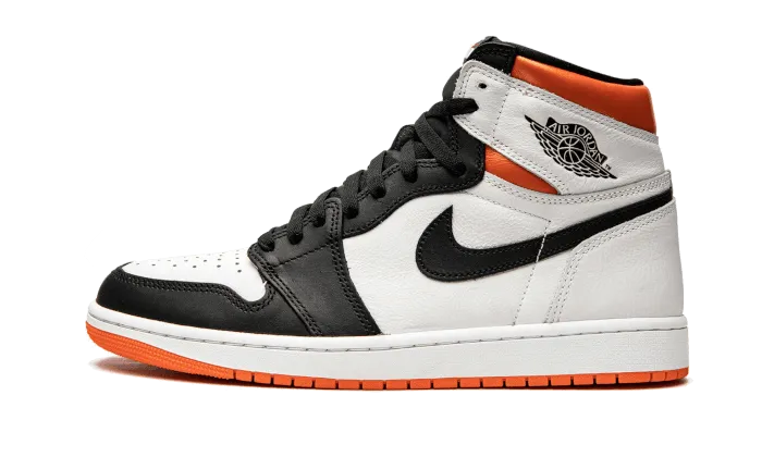 Air Jordan 1 Retro High OG Electro Orange Branded Sneakers