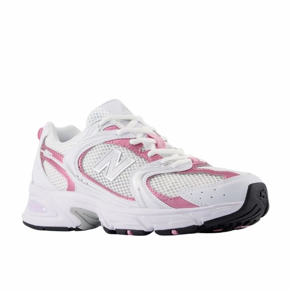 New Balance Unisex 530 White/Pink 80s New Balance Shoes