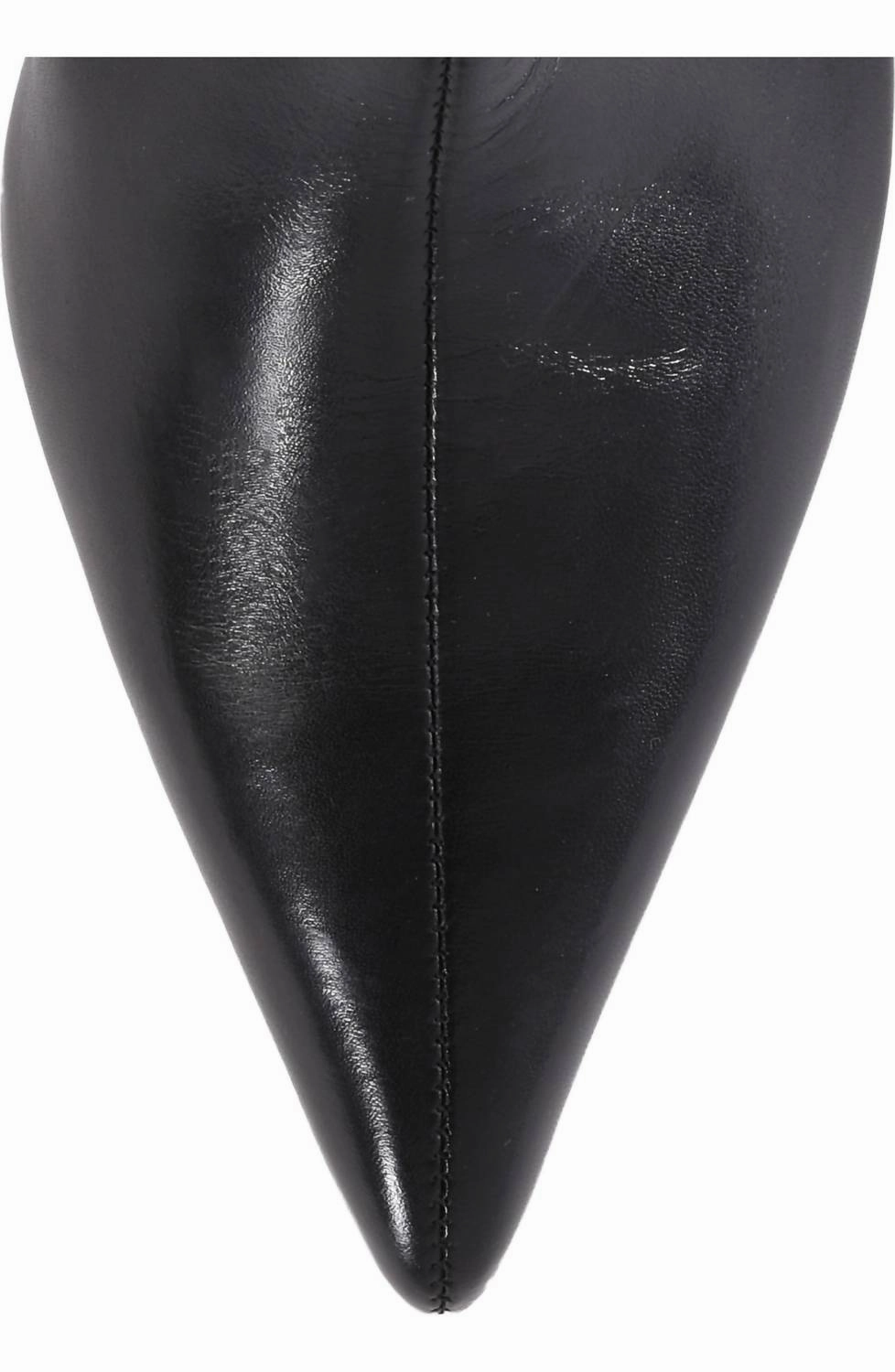 Women's Game Changer Heeled Boot In Black Leather Paris Cowboy Boots