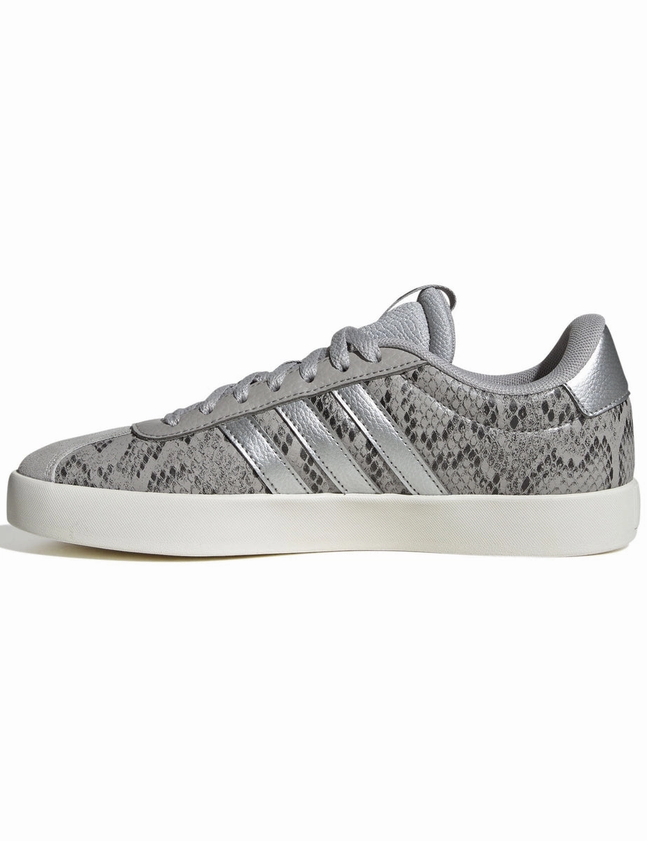 VL Court 3.0 Shoes - Grey Two/Silver Metallic/Off White Lacoste Misano Elastic Slip-on Casual Shoes
