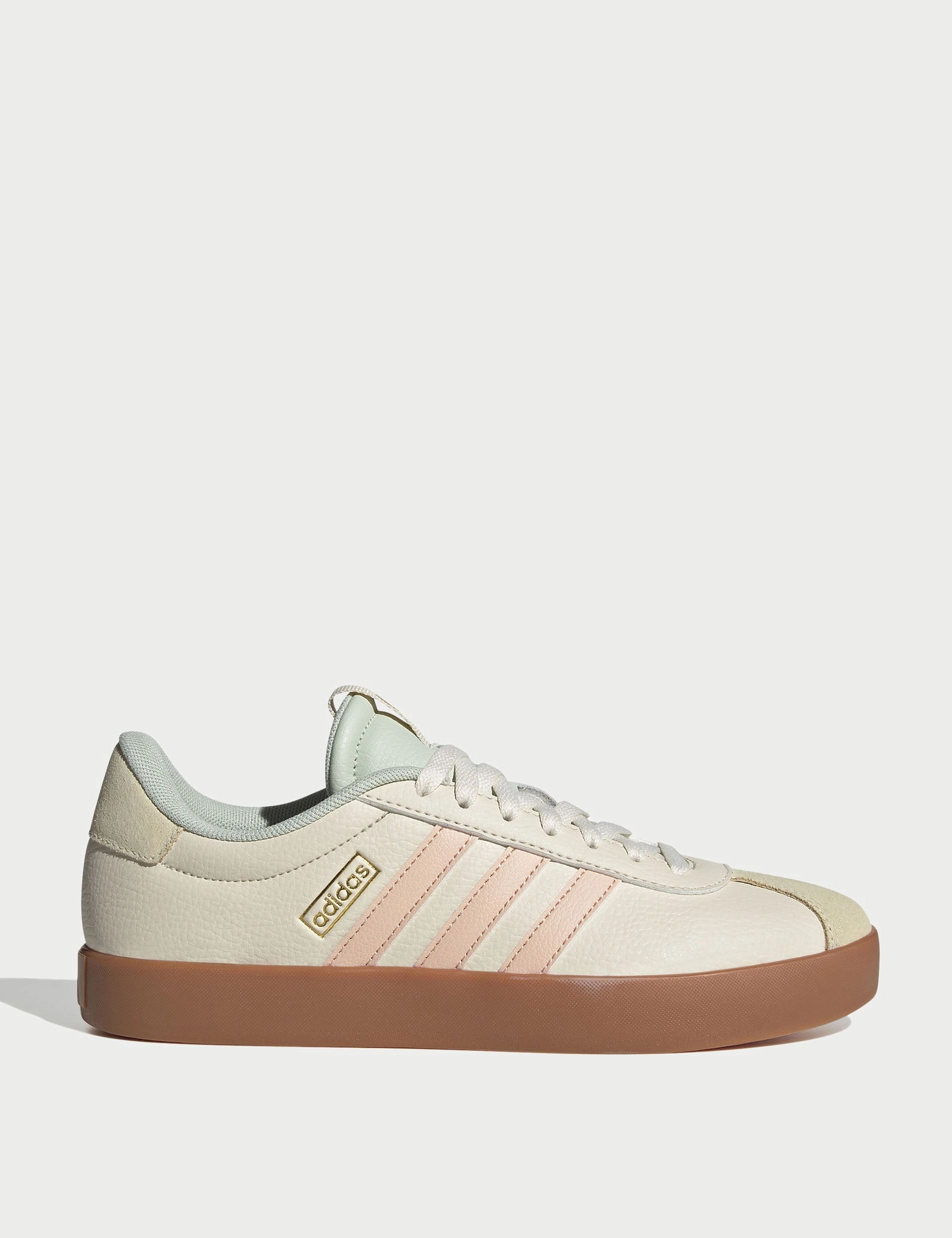 VL Court 3.0 Shoes - Wonder White/Powder Coral/Linen Green Air Force I Low Casual Shoes