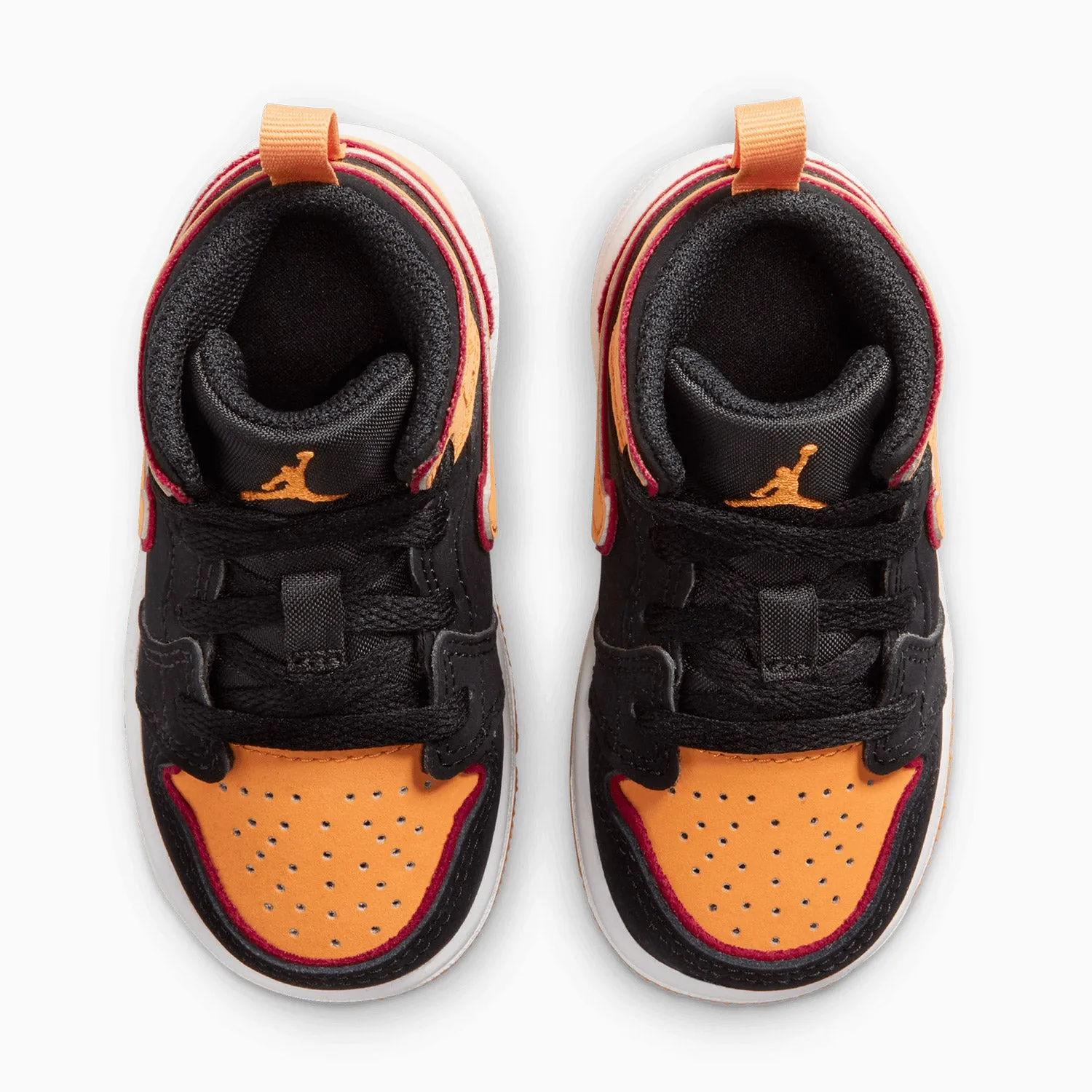 Kid's Air Jordan 1 Mid SE "Vivid Orange" Toddlers Sneakers At Macy's