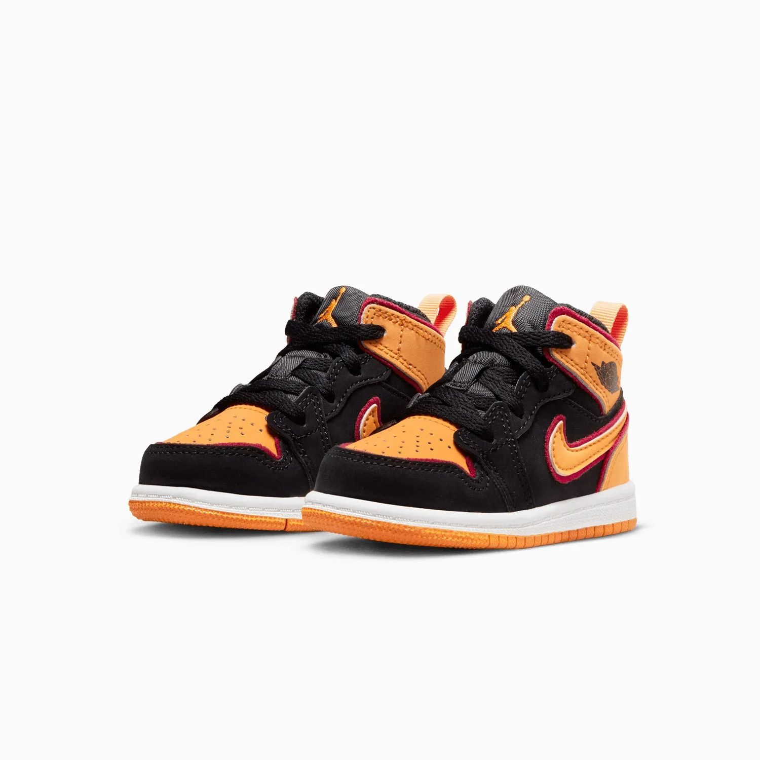 Kid's Air Jordan 1 Mid SE "Vivid Orange" Toddlers Sns Sneakers
