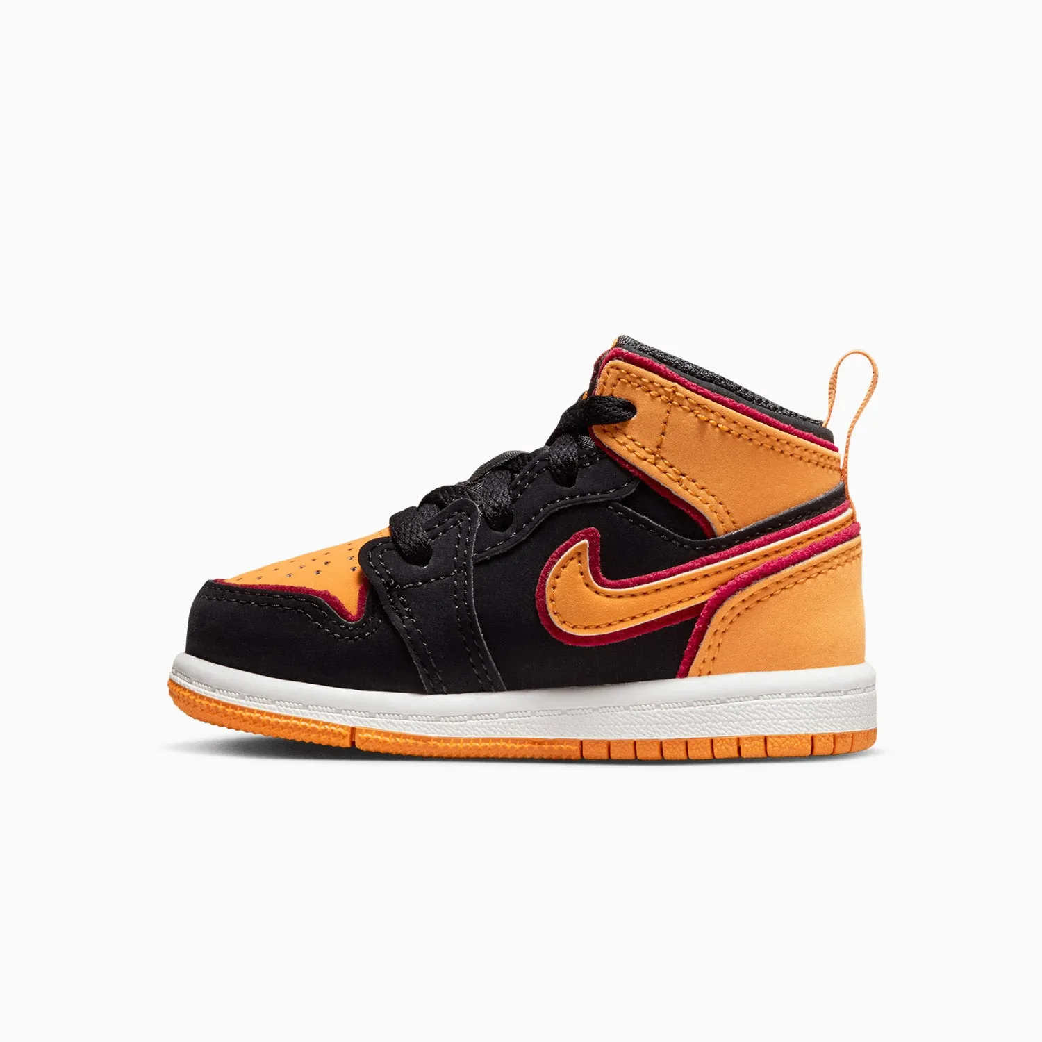 Kid's Air Jordan 1 Mid SE "Vivid Orange" Toddlers Starter Sneakers